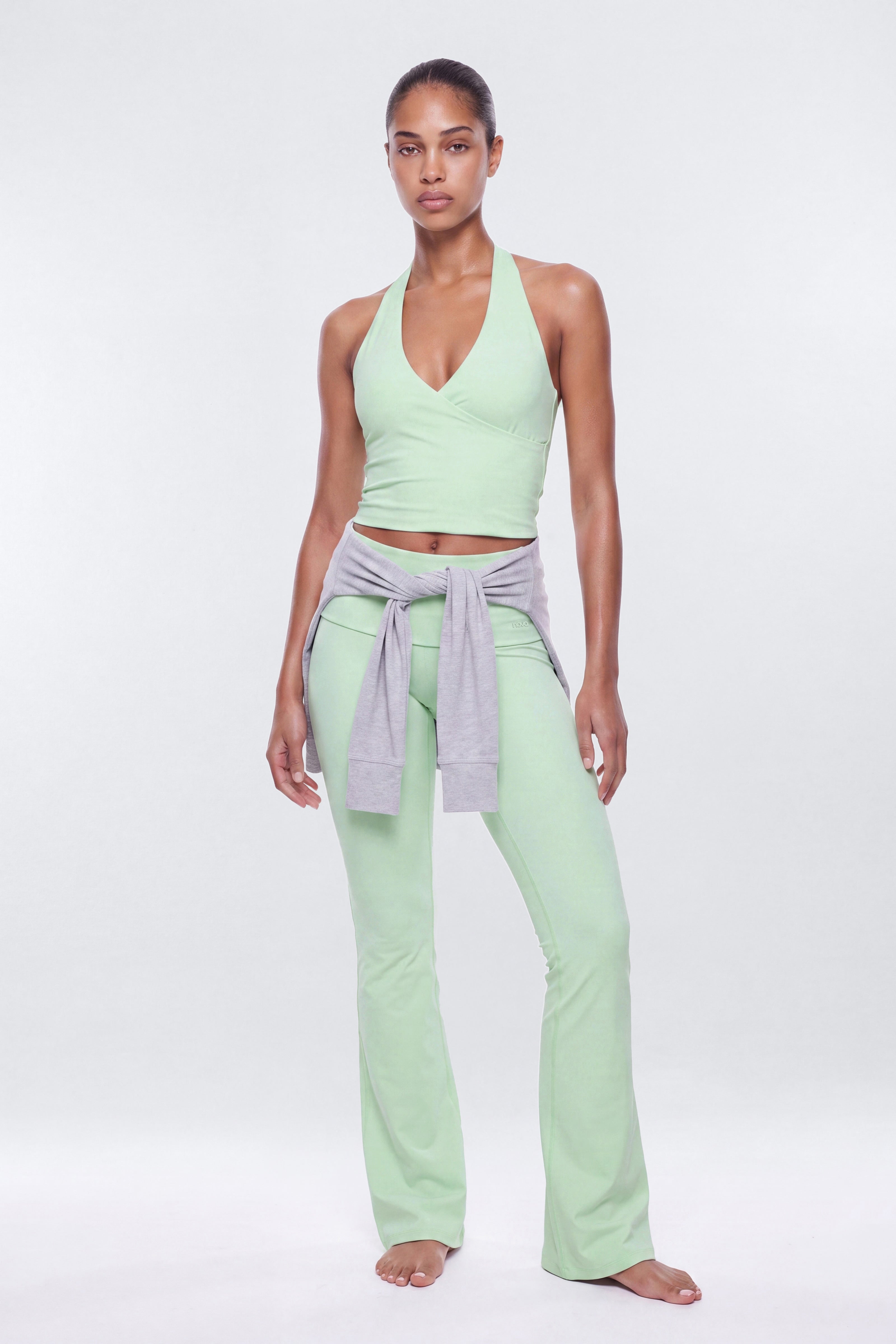 ButterSoft 33″ Low Rise Foldover Flare Legging - Cool Mint