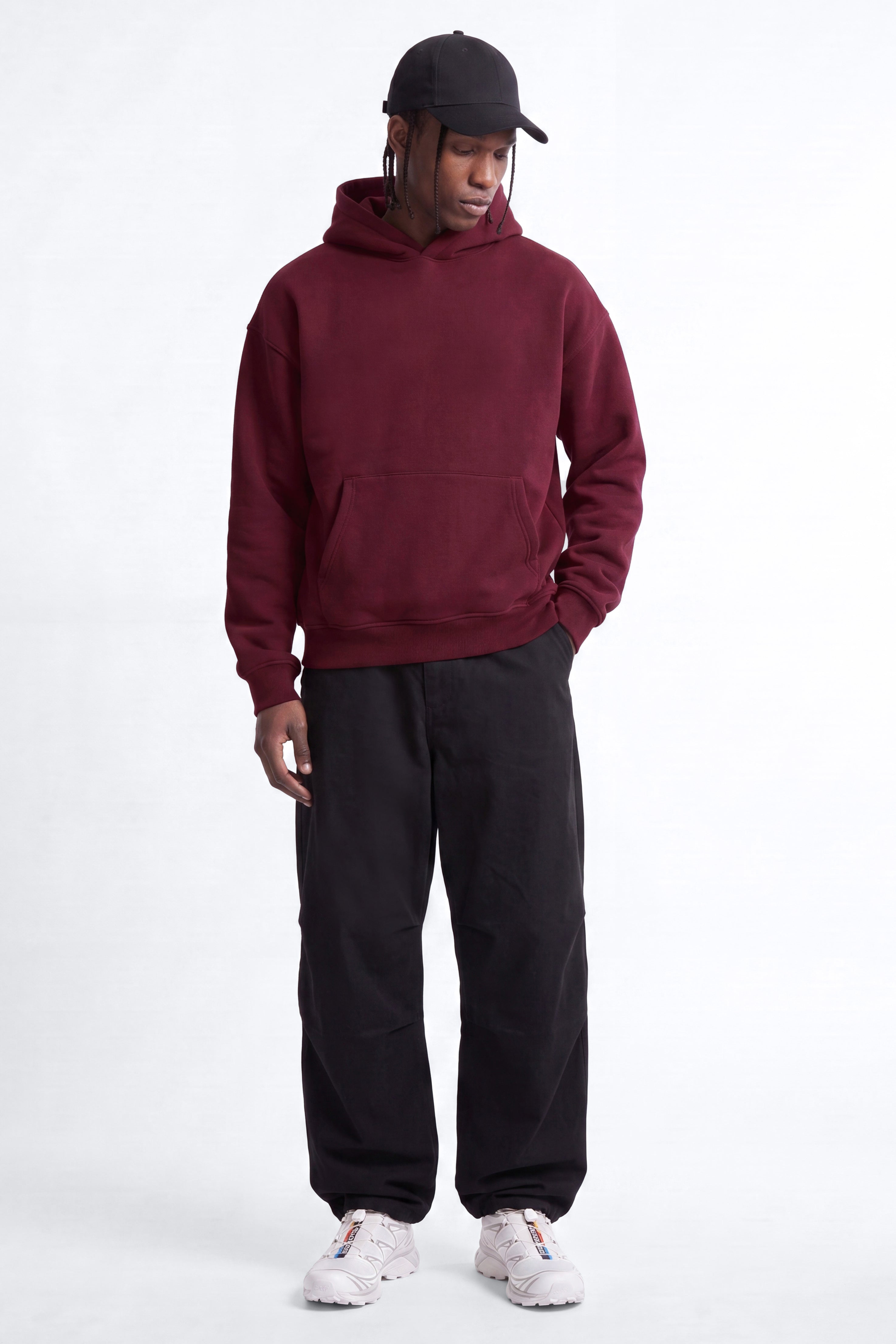 410 Oversized Hoodie - Burgundy