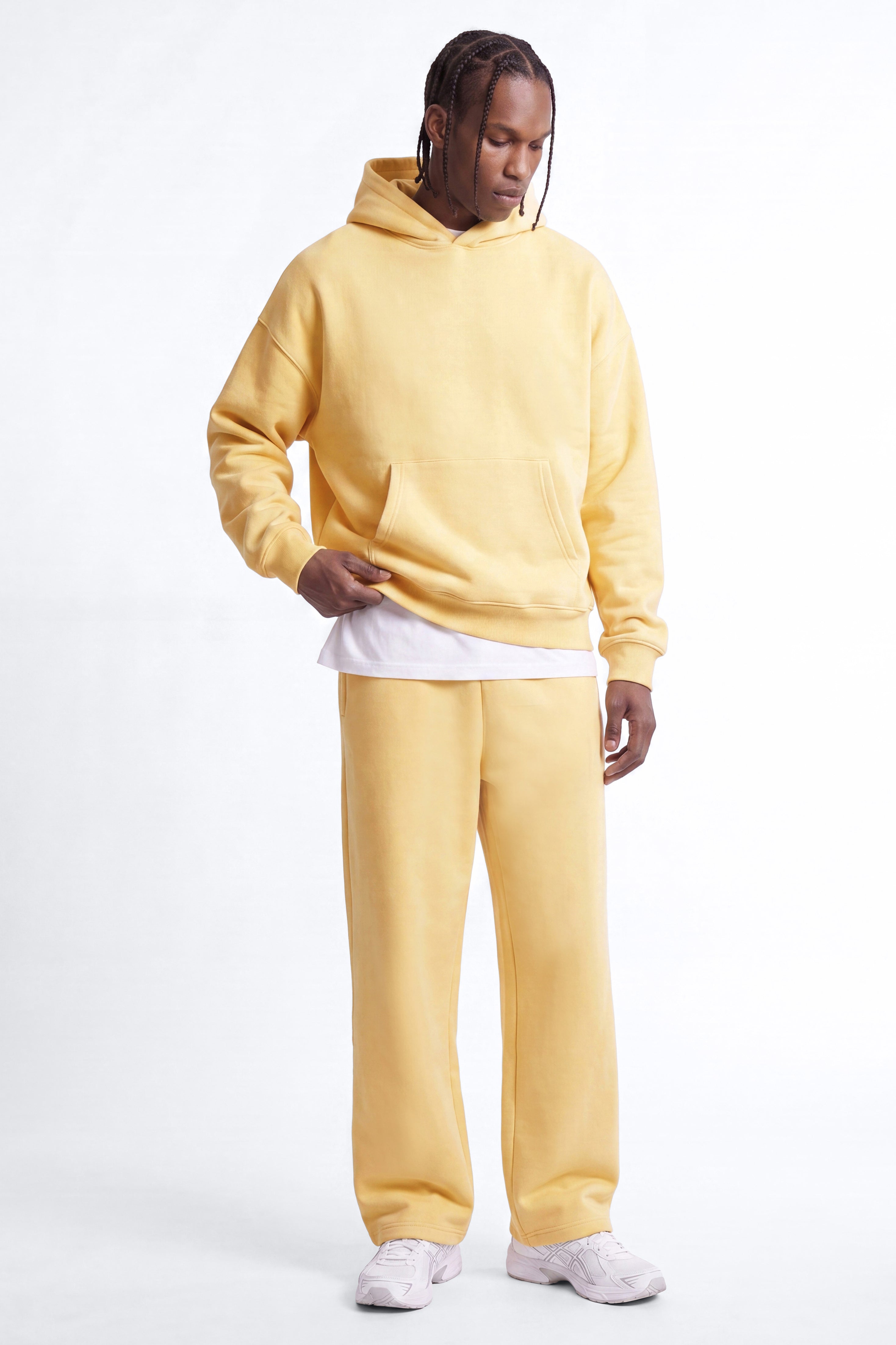 410 Oversized Hoodie - Butter Yellow