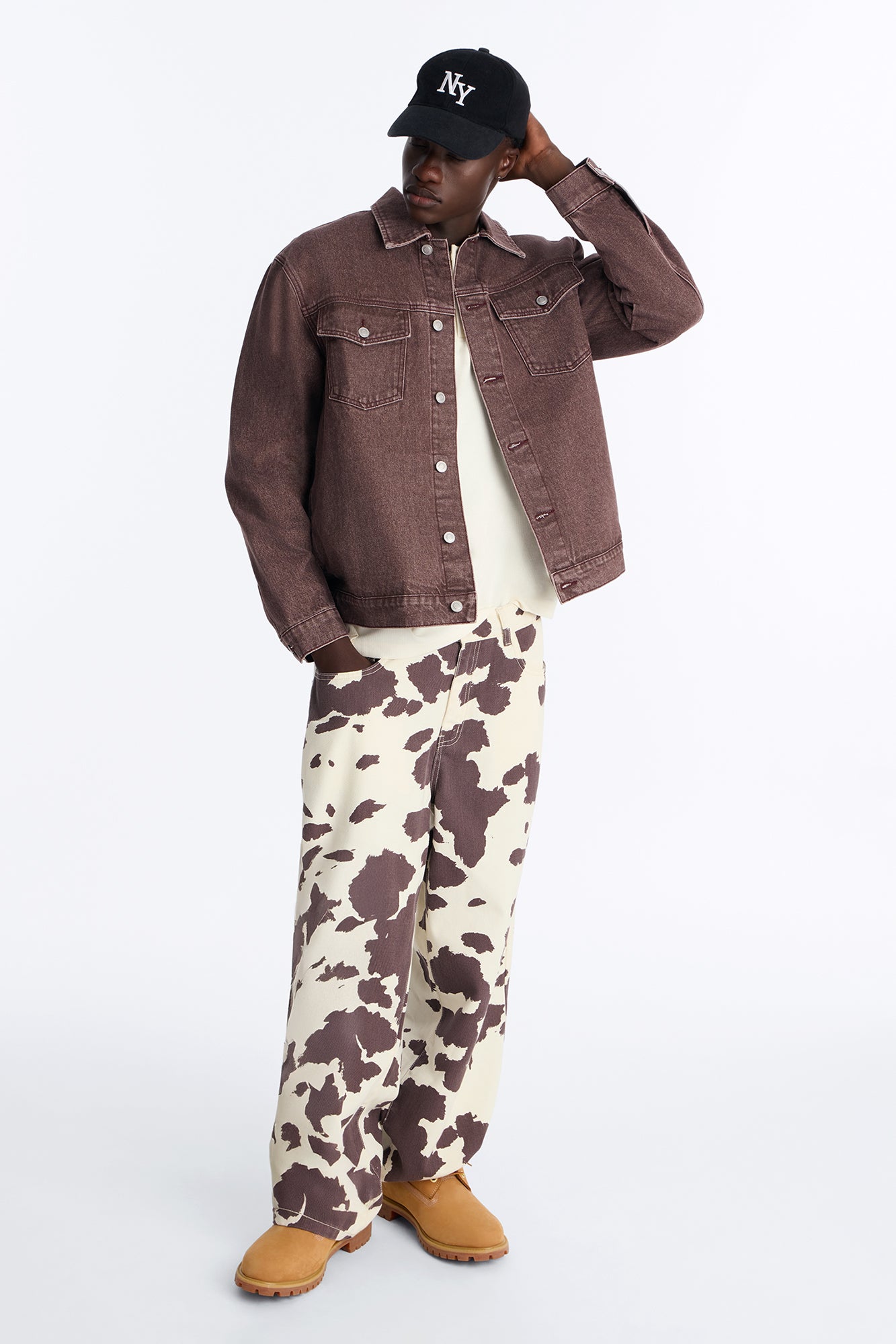 Modern Rodeo Baggy Jean - Brown Combo