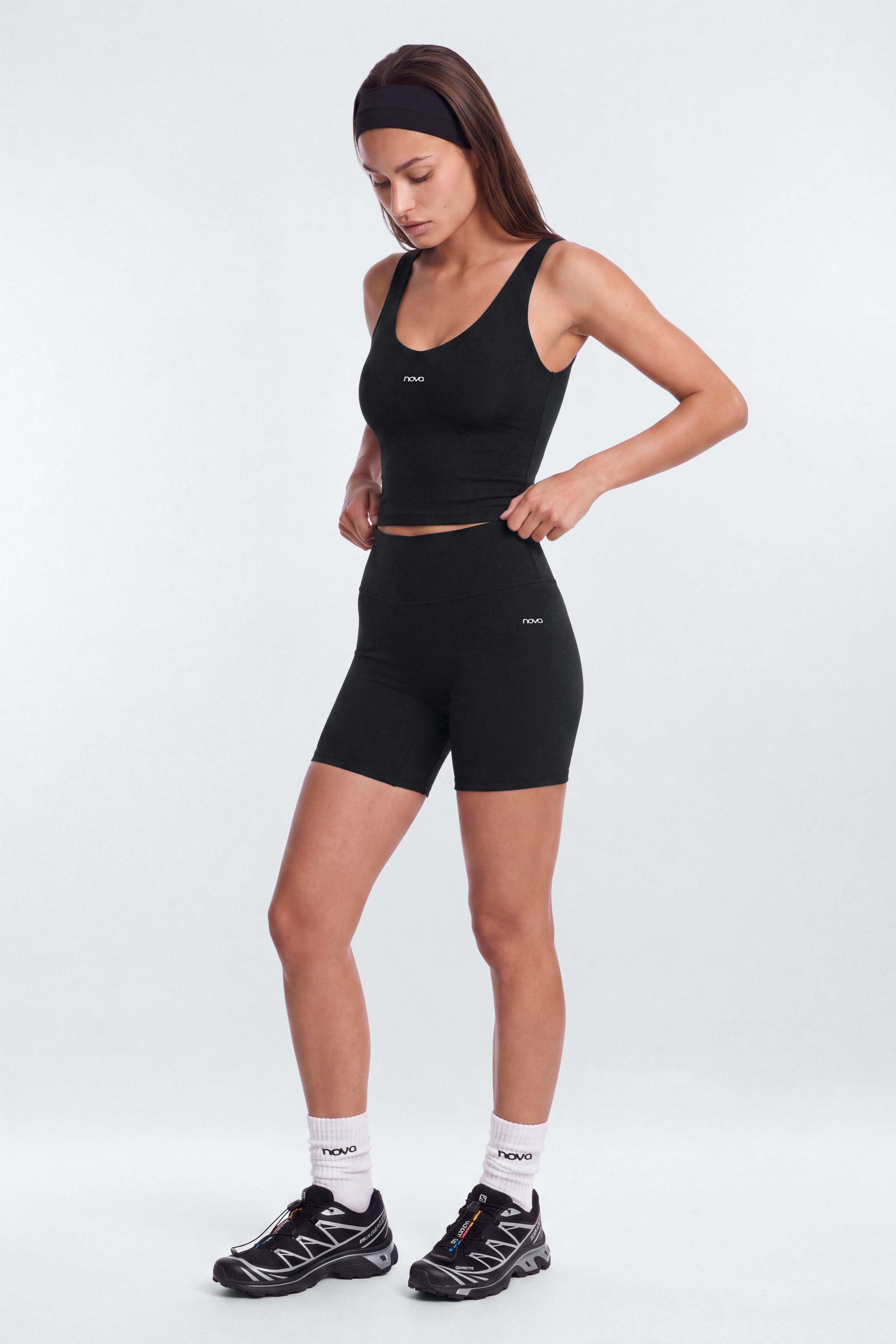 ProStretch™ V Neck Sports Tank - Black