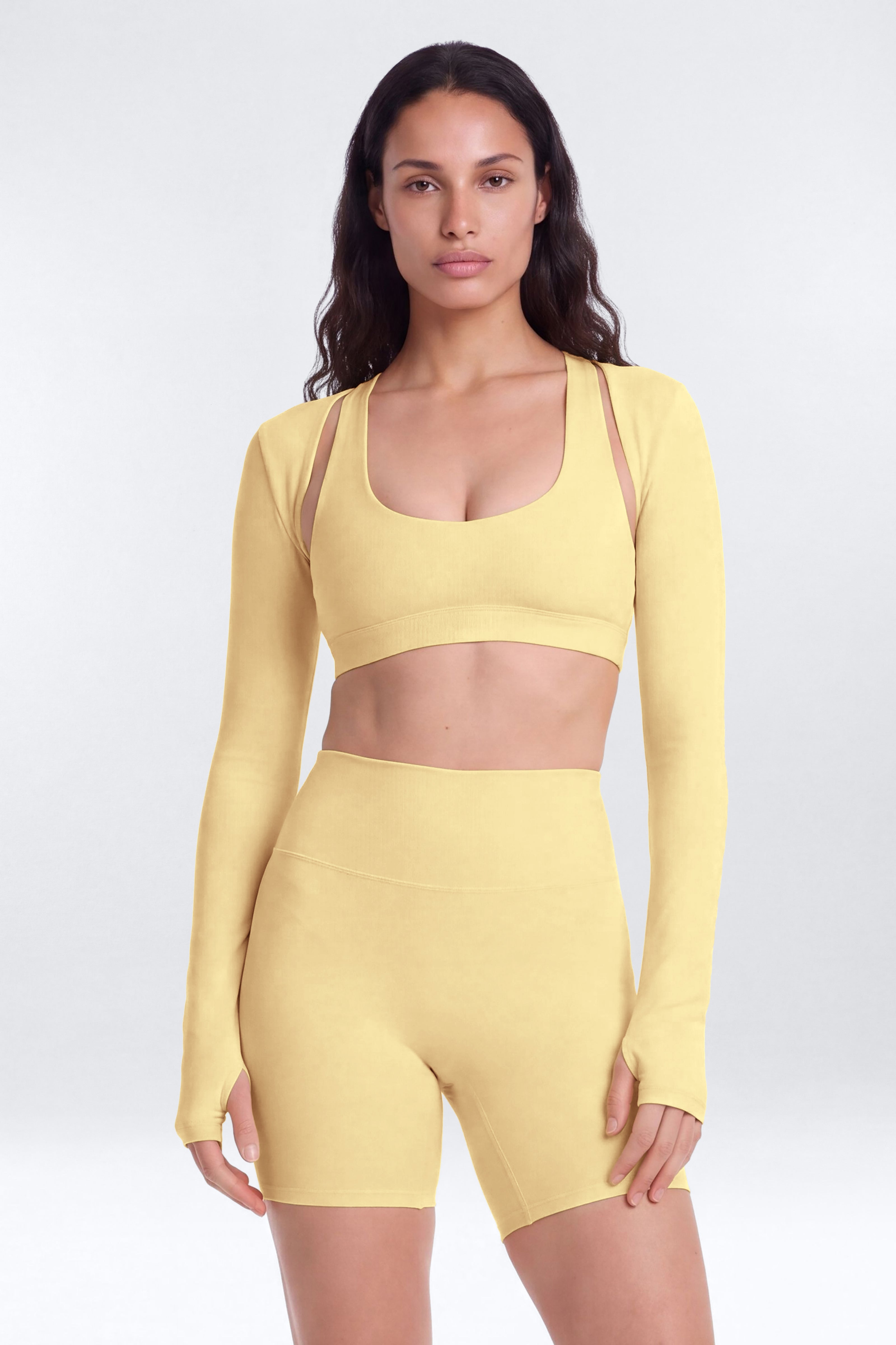 CloudForm™ Long Sleeve Shrug - Buttermilk