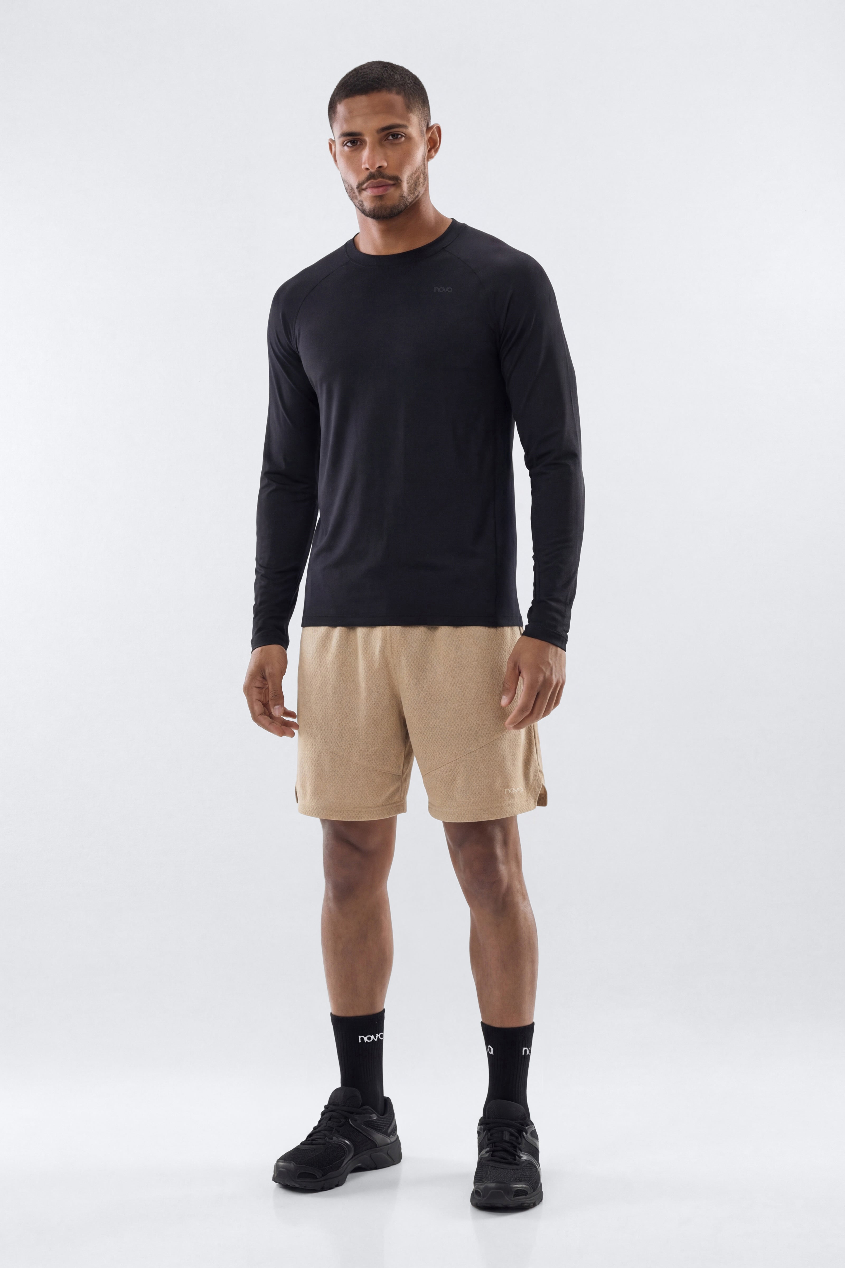 HexTech™ Long Sleeve Active Top - Black