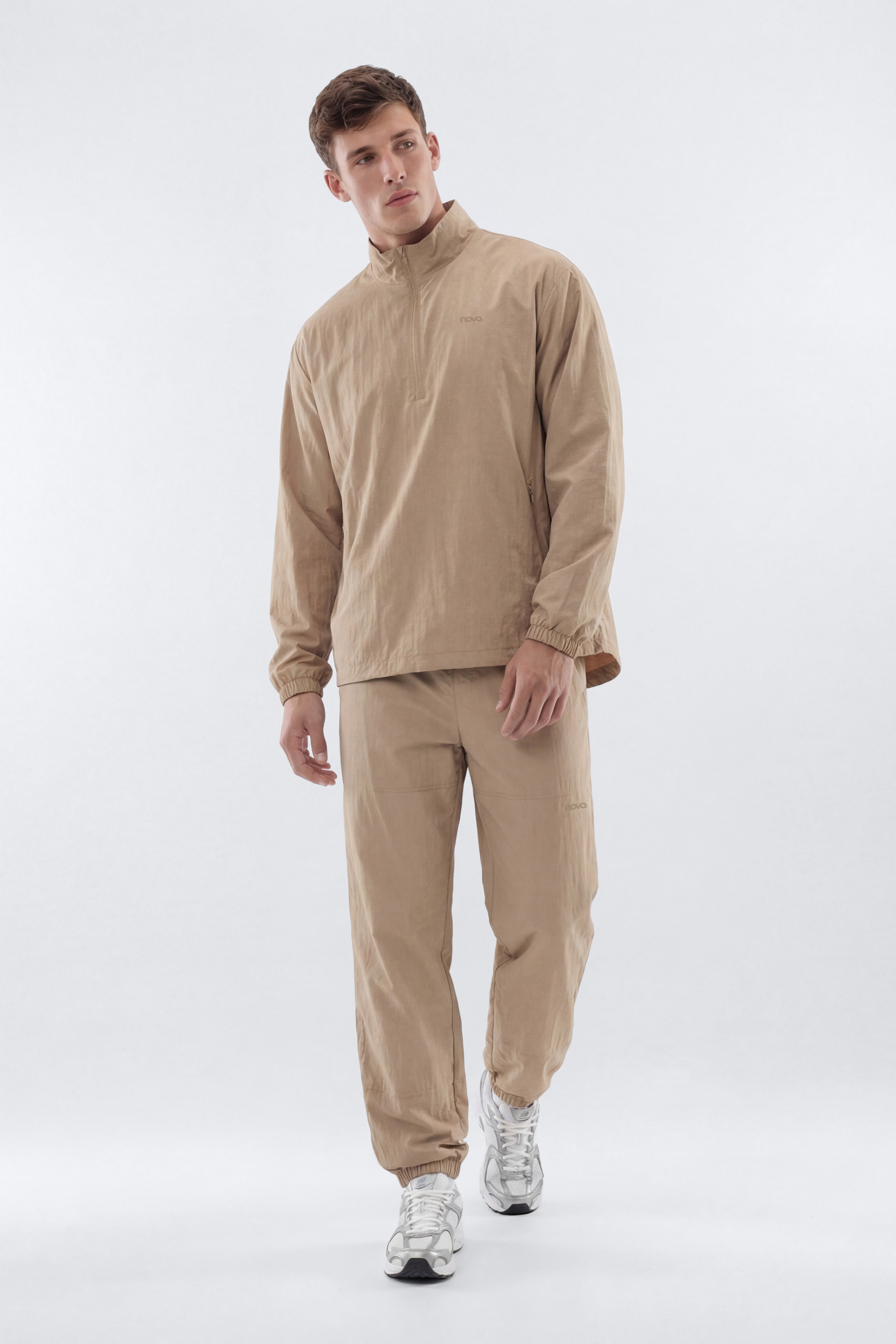 CoreNylon Half Zip Jacket - Taupe