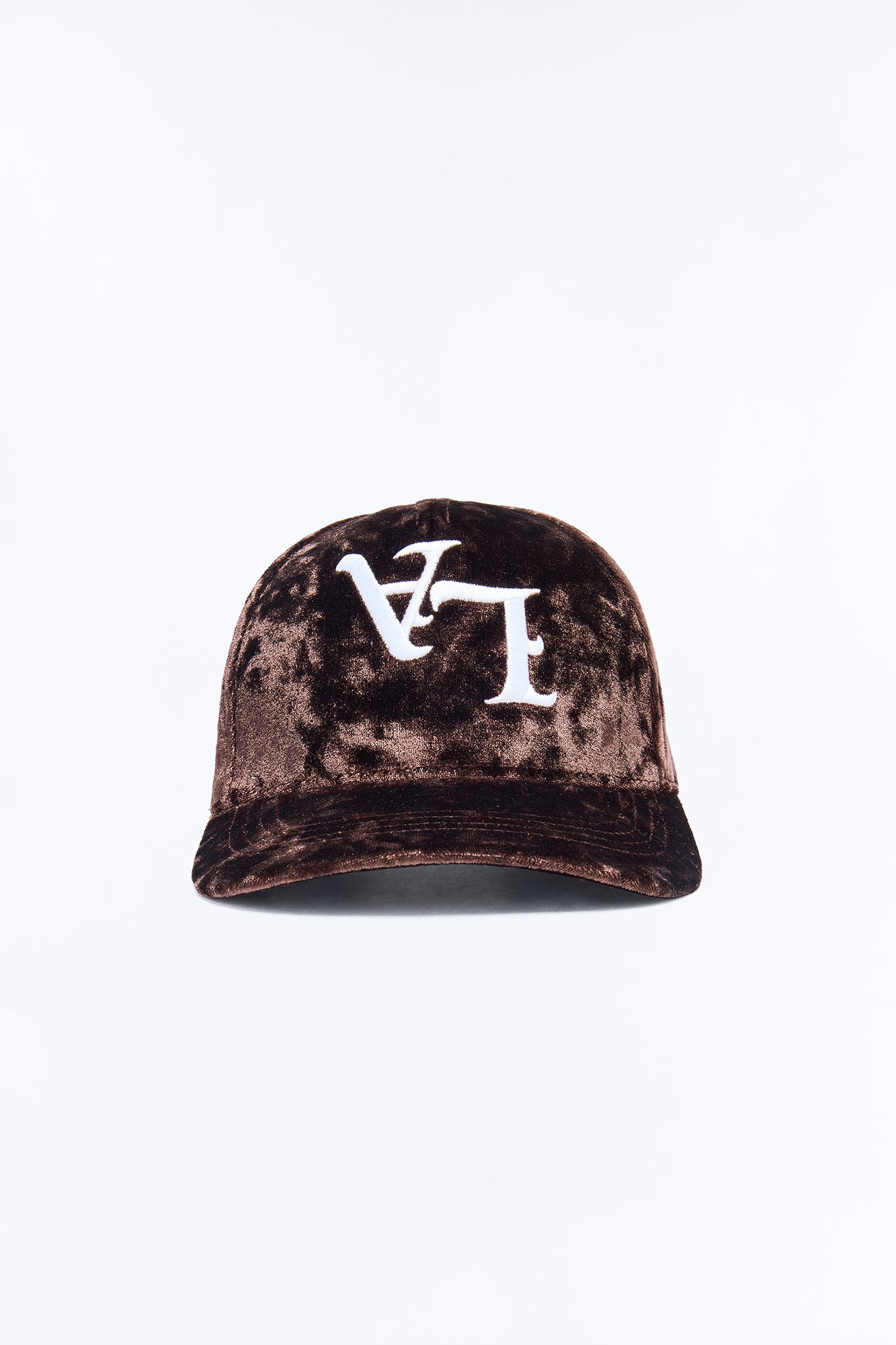 Mini City Of LA Velvet Structured Snapback Hat - Brown
