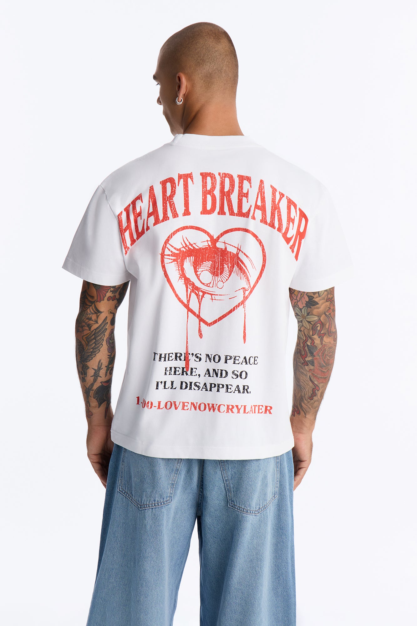 Love Now Cry Later Short Sleeve Tee - White