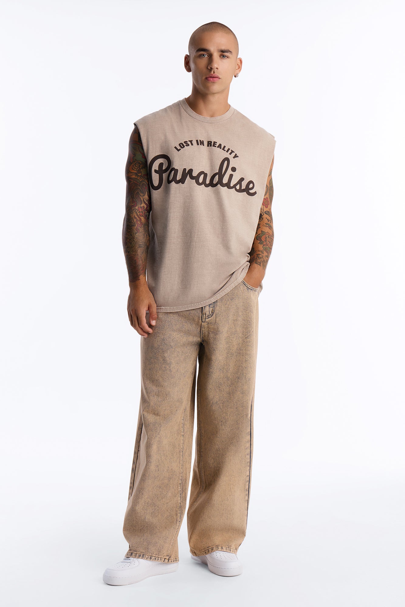 Sun Washed Baggy Jean - VintageWash