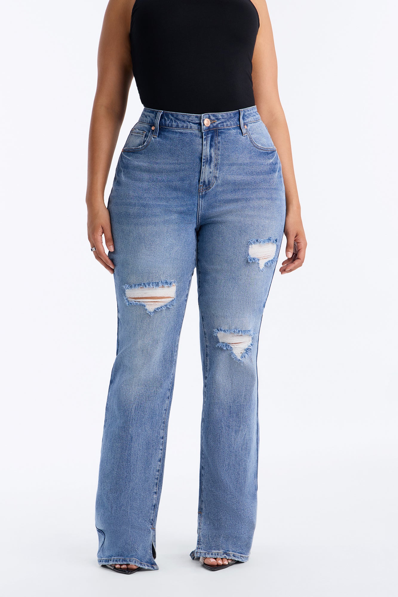 Tall Baddest One Around Bootcut Jeans - Medium Wash image 3
