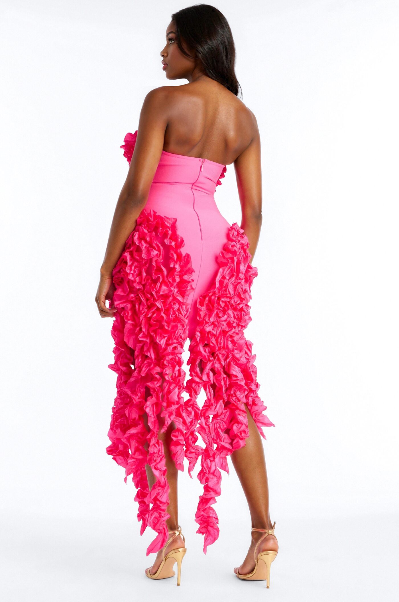 Leila Bandage Mini Dress - Hot Pink