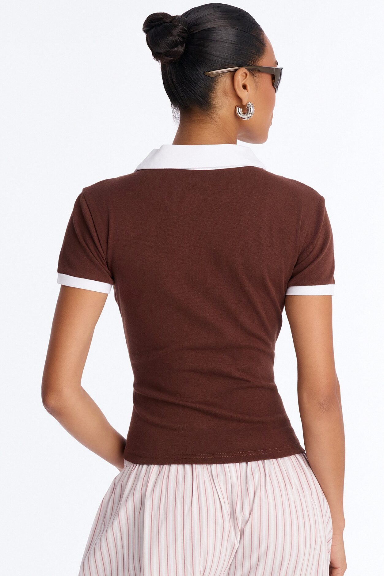 NYC Soccer Fitted Polo - Brown