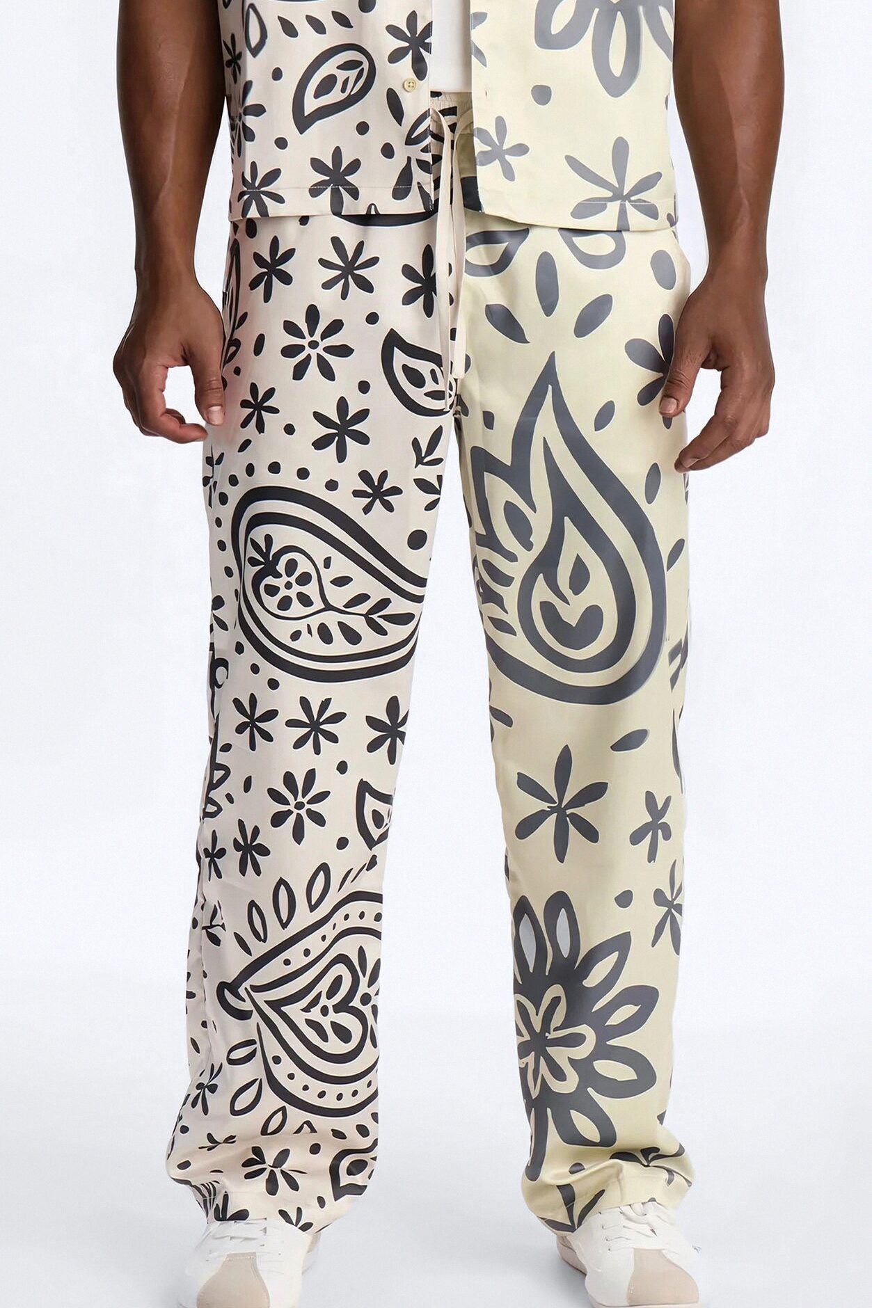 Noxos Straight Pants - Natural