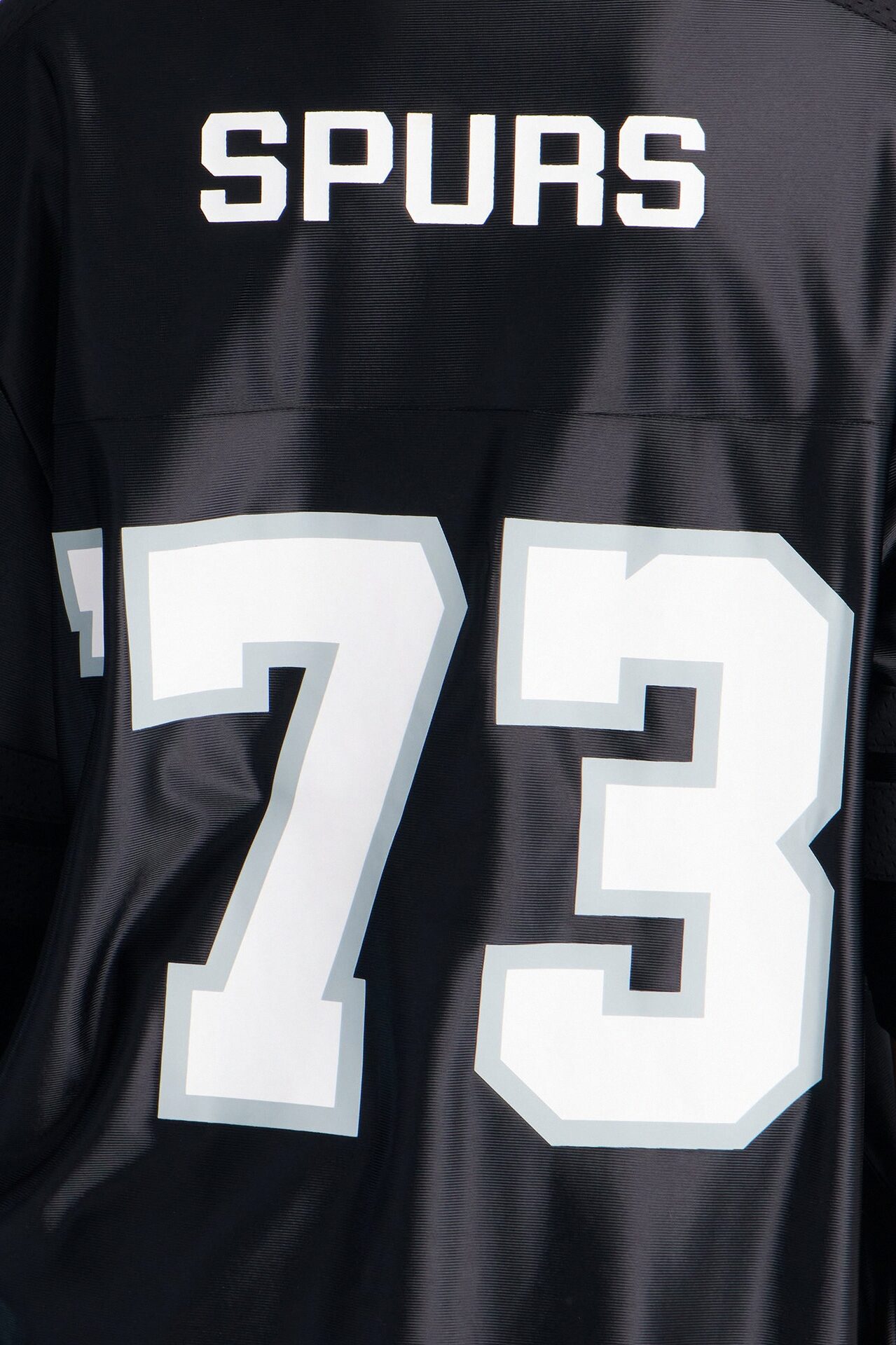 NBA Spurs Oversized Mesh Tee - Black