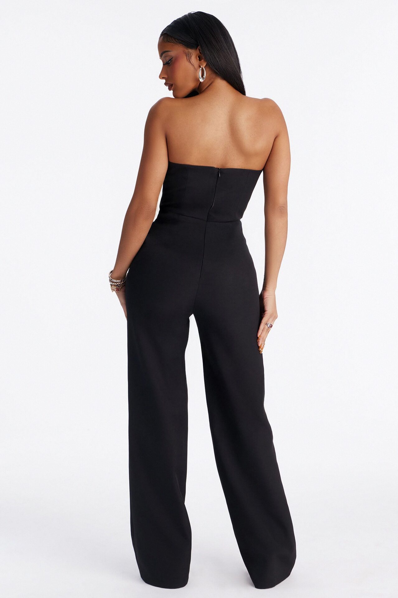 Hana Strapless Jumpsuit - Black