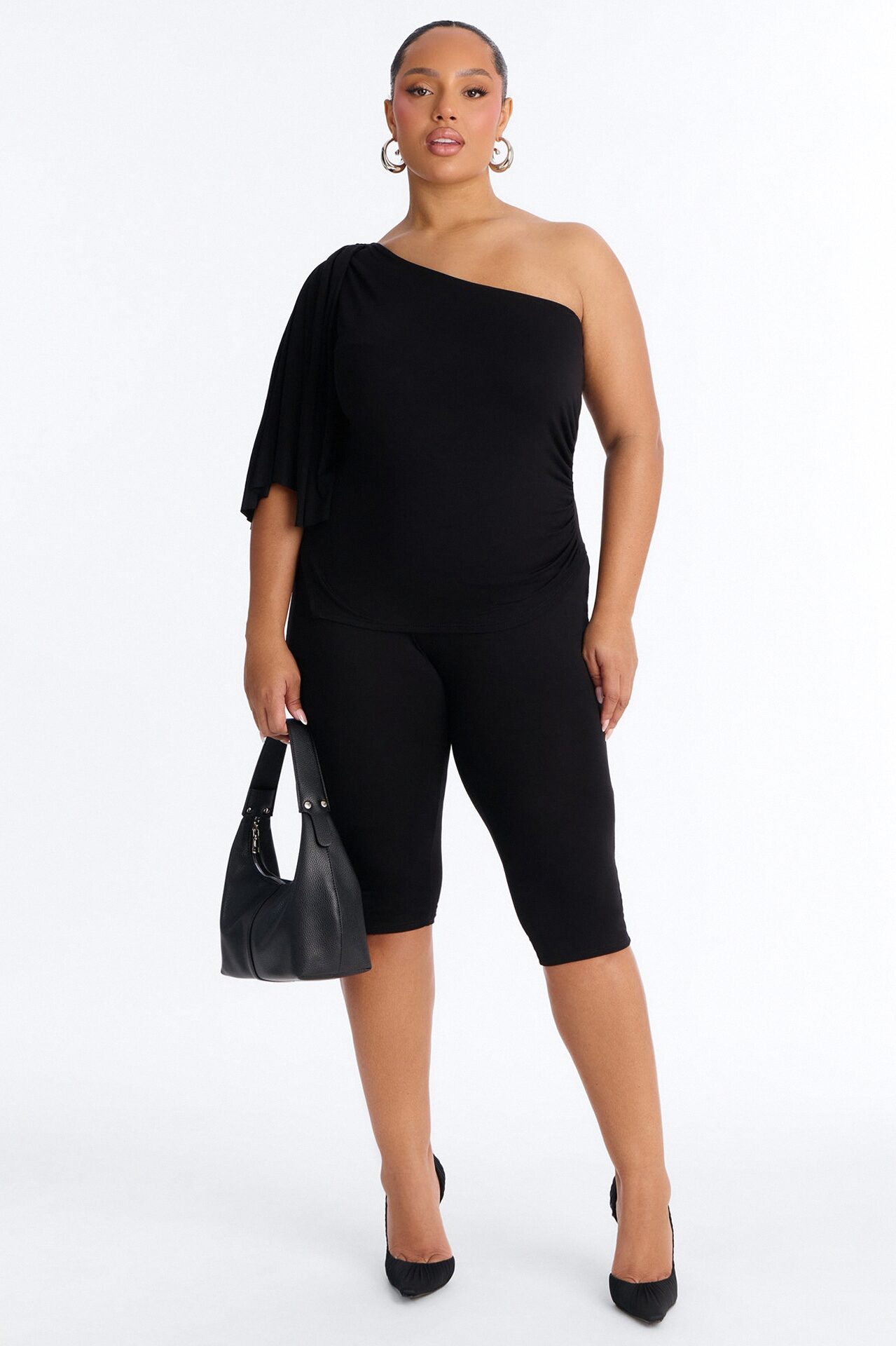 Always On Your Mind Capri Set - Black