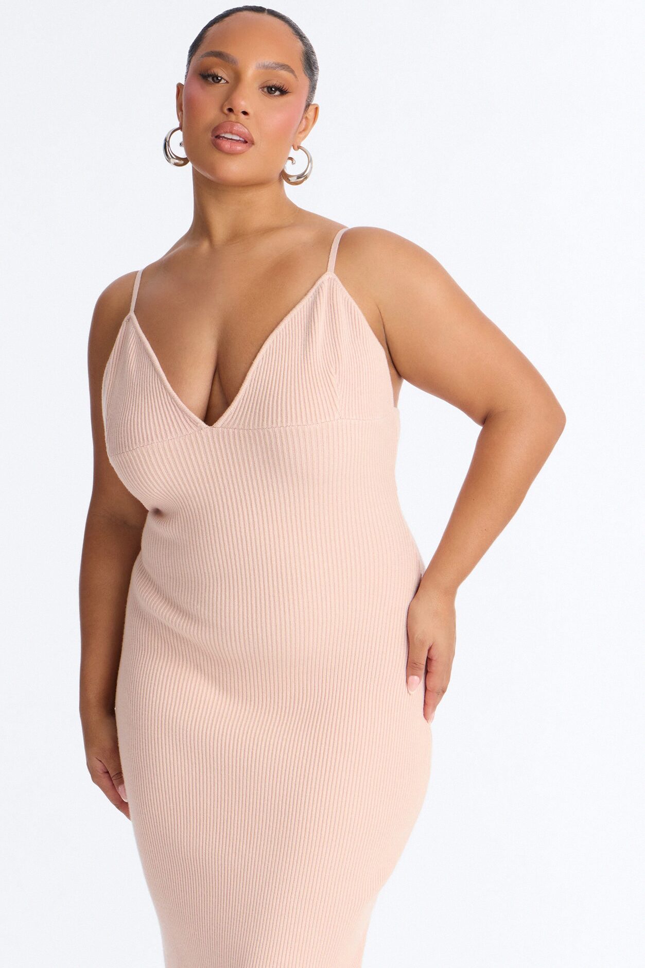 Aspen Sweater Maxi Dress Set - Pink