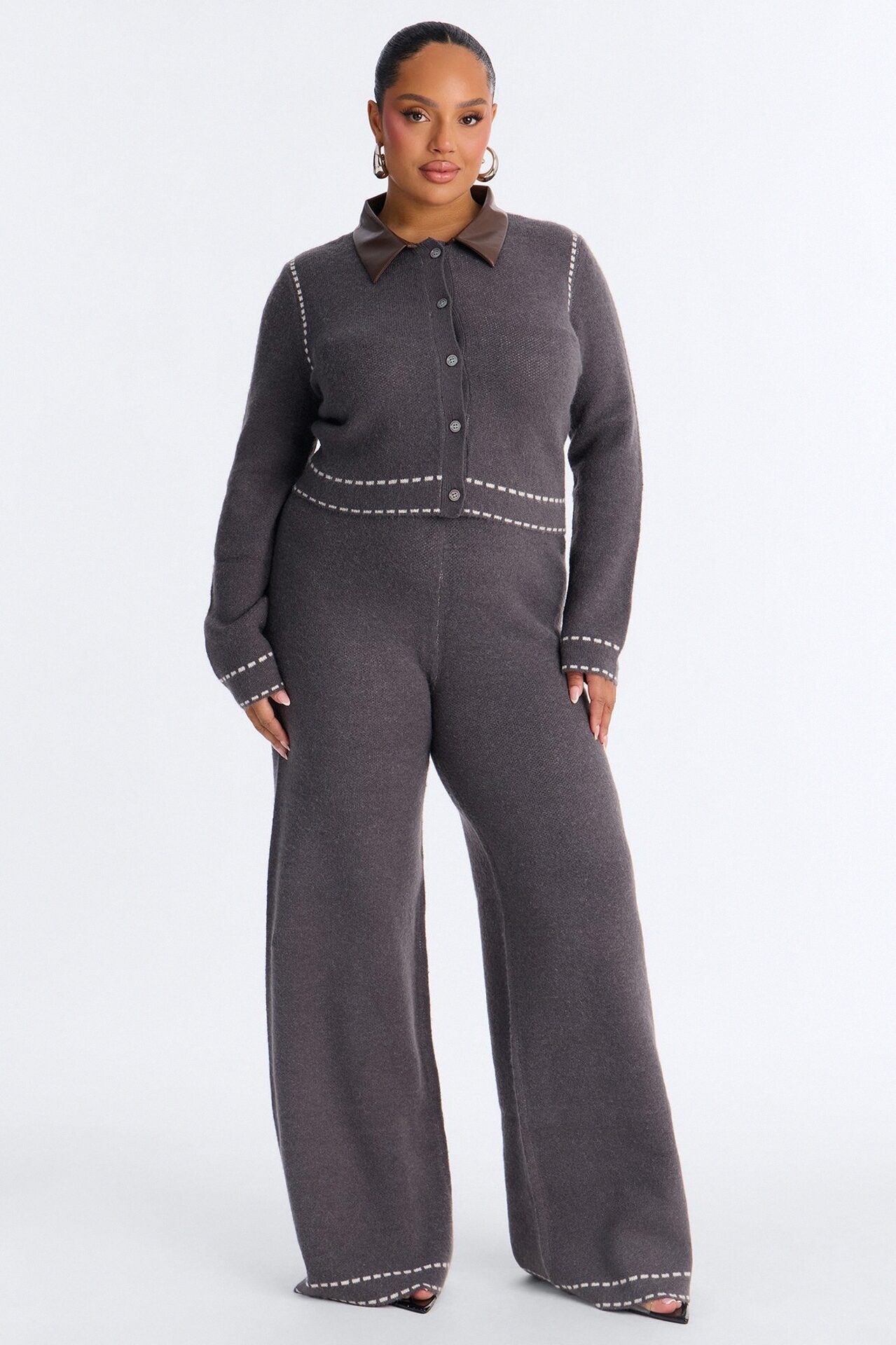 Cierra Sweater Pant Set - Grey