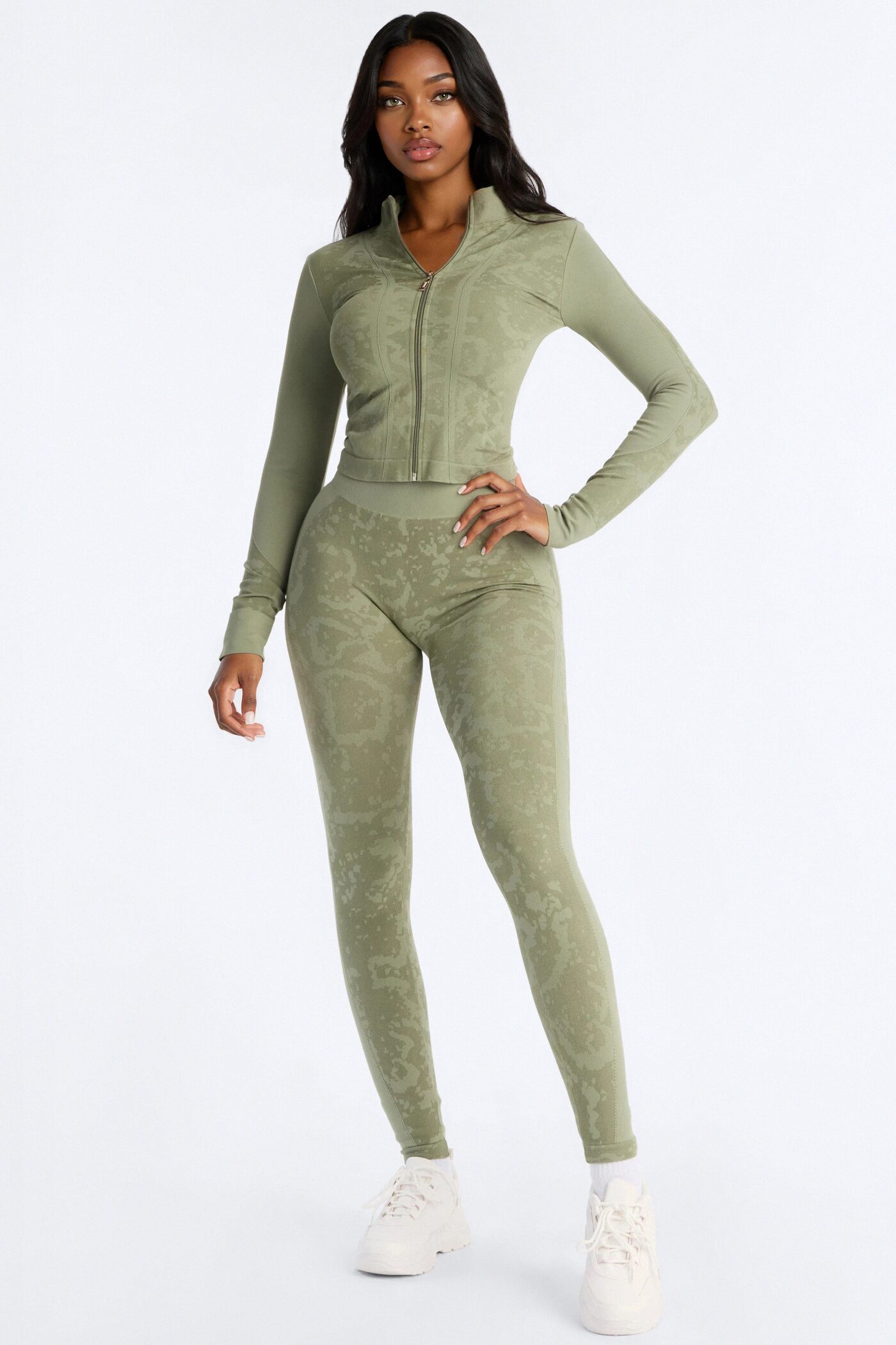 Weekend Errands Seamless Legging Set - Olive