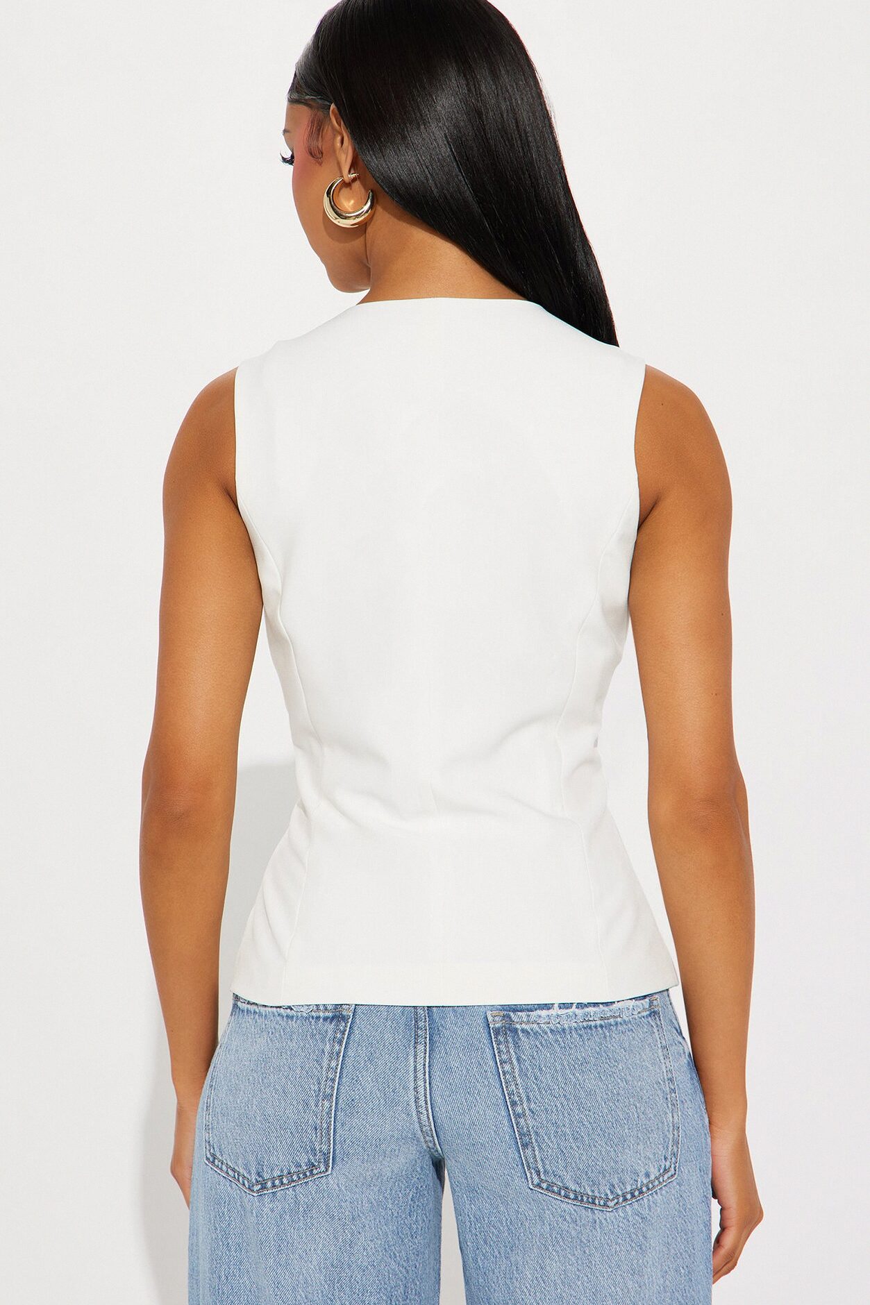 Written Love Letter Vest - White