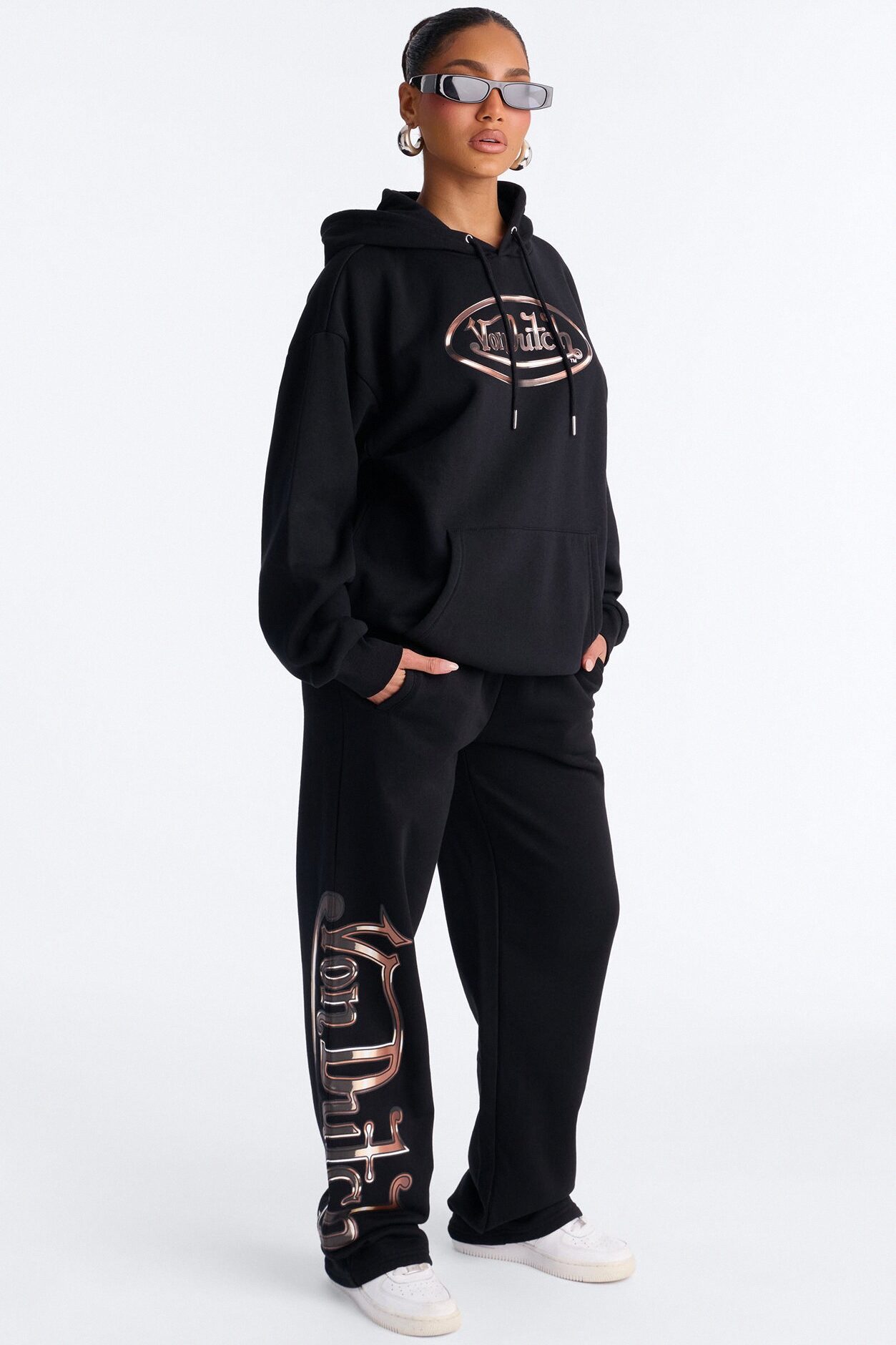Von Dutch Motion Fleece Pants - Black
