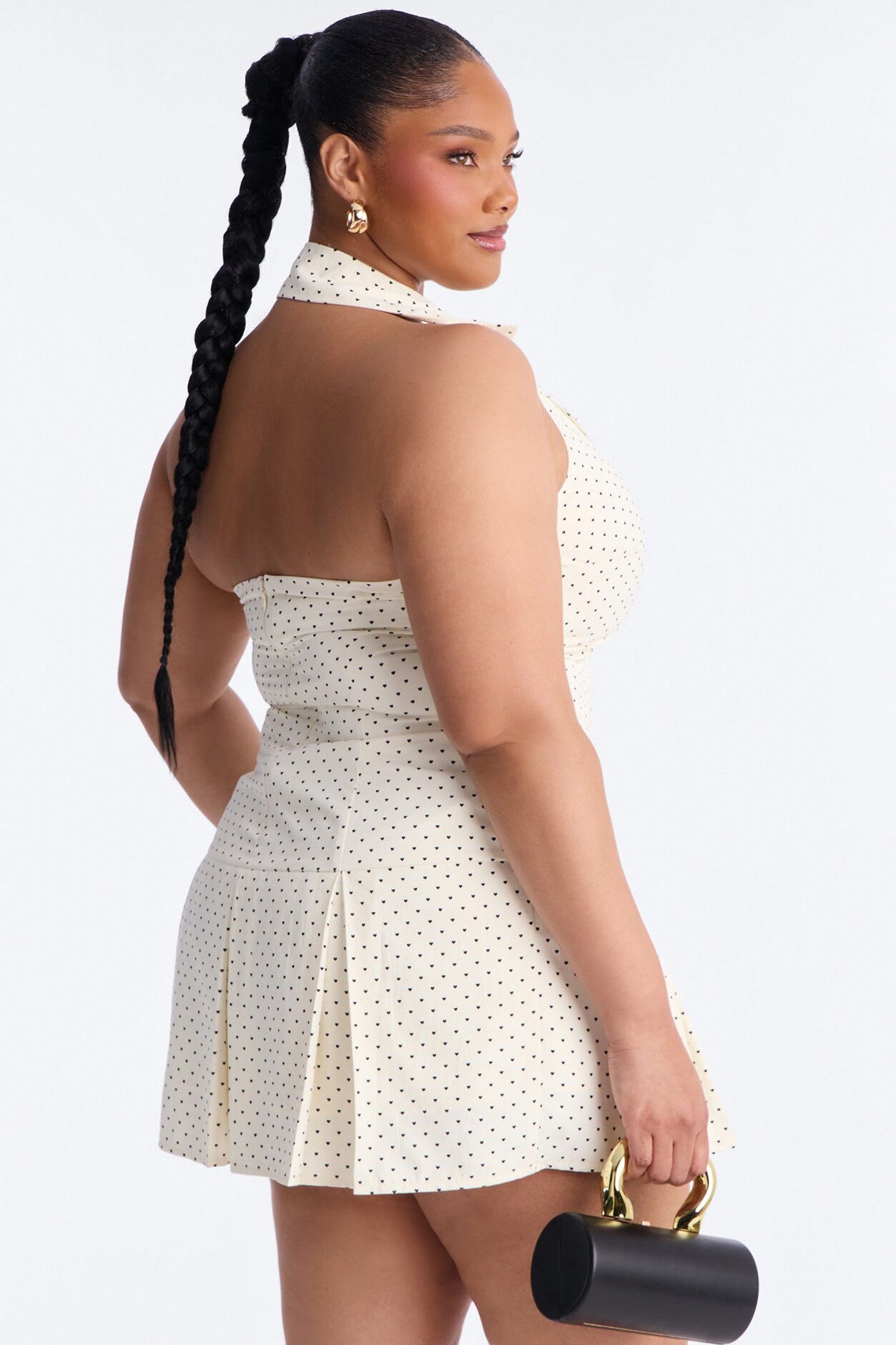 You Have My Heart Sleeveless Mini Dress - Off White