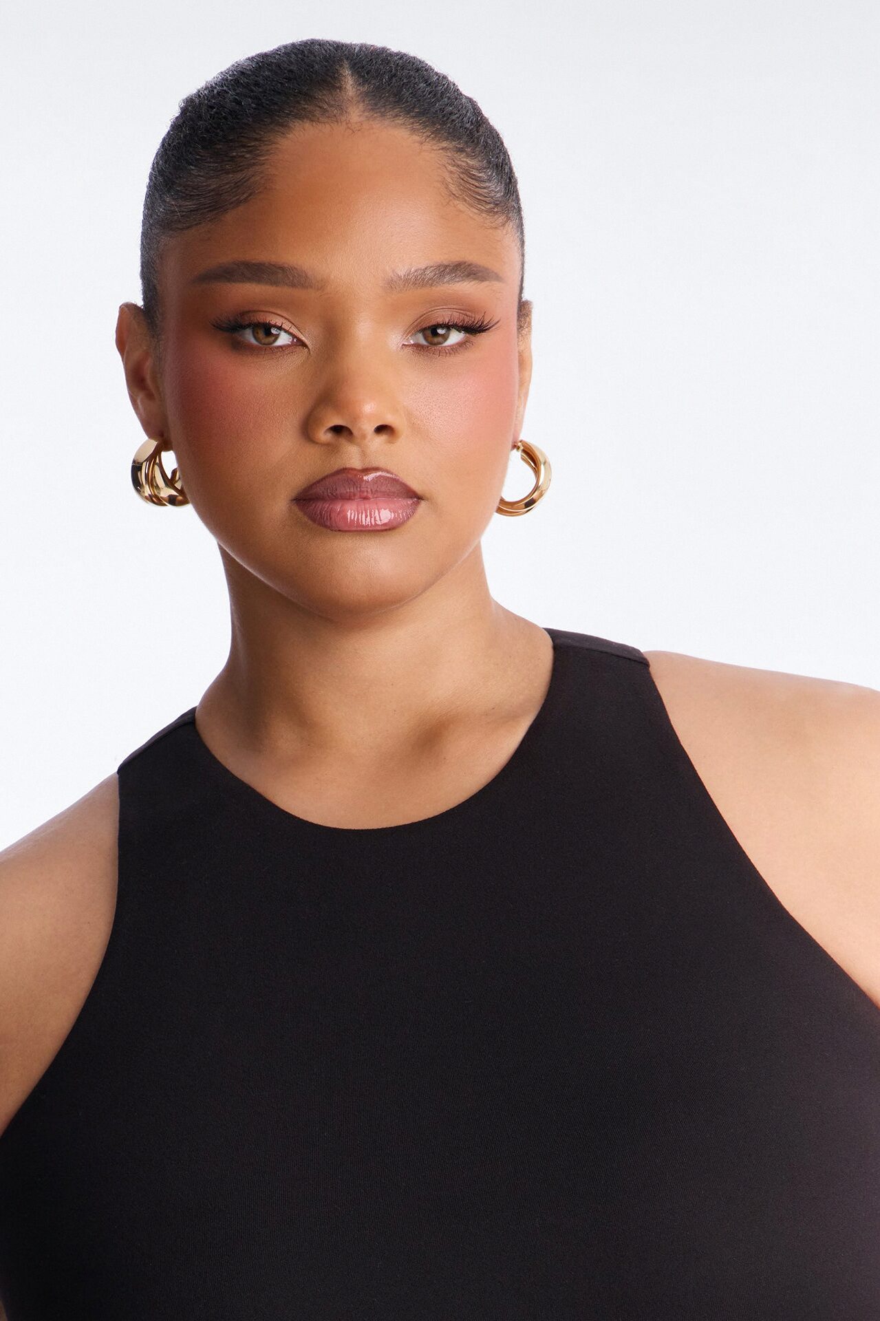 Jamie Double Lined Tank Top - Black