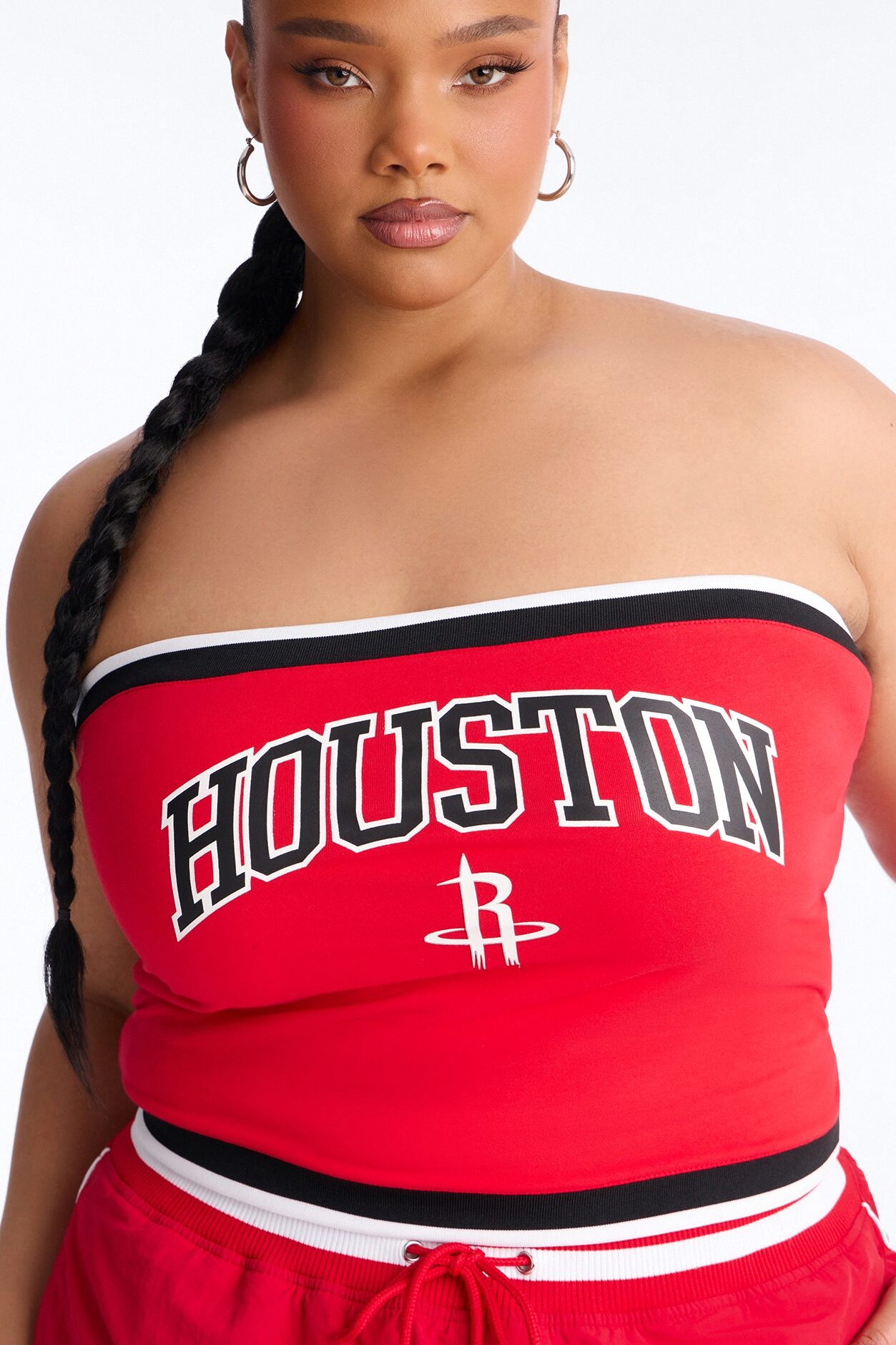 NBA Houston Rockets Patchwork Tube Top - Red
