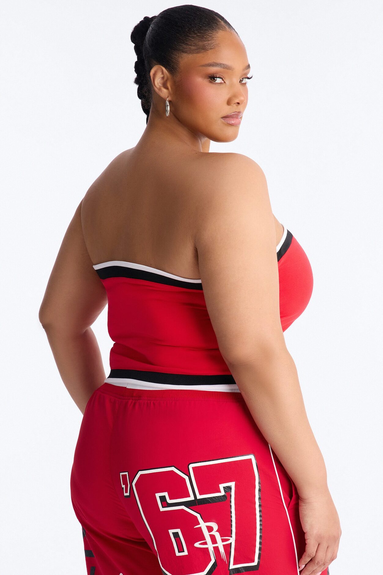NBA Houston Rockets Patchwork Tube Top - Red