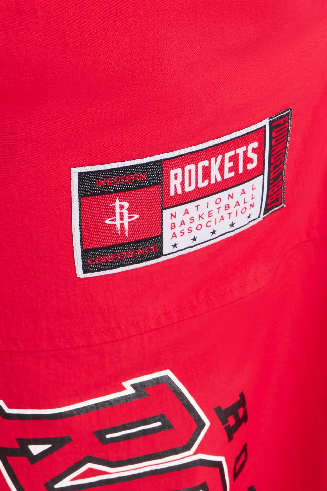 NBA Houston Rockets Patchwork Cargo Wide Leg Pant - Red