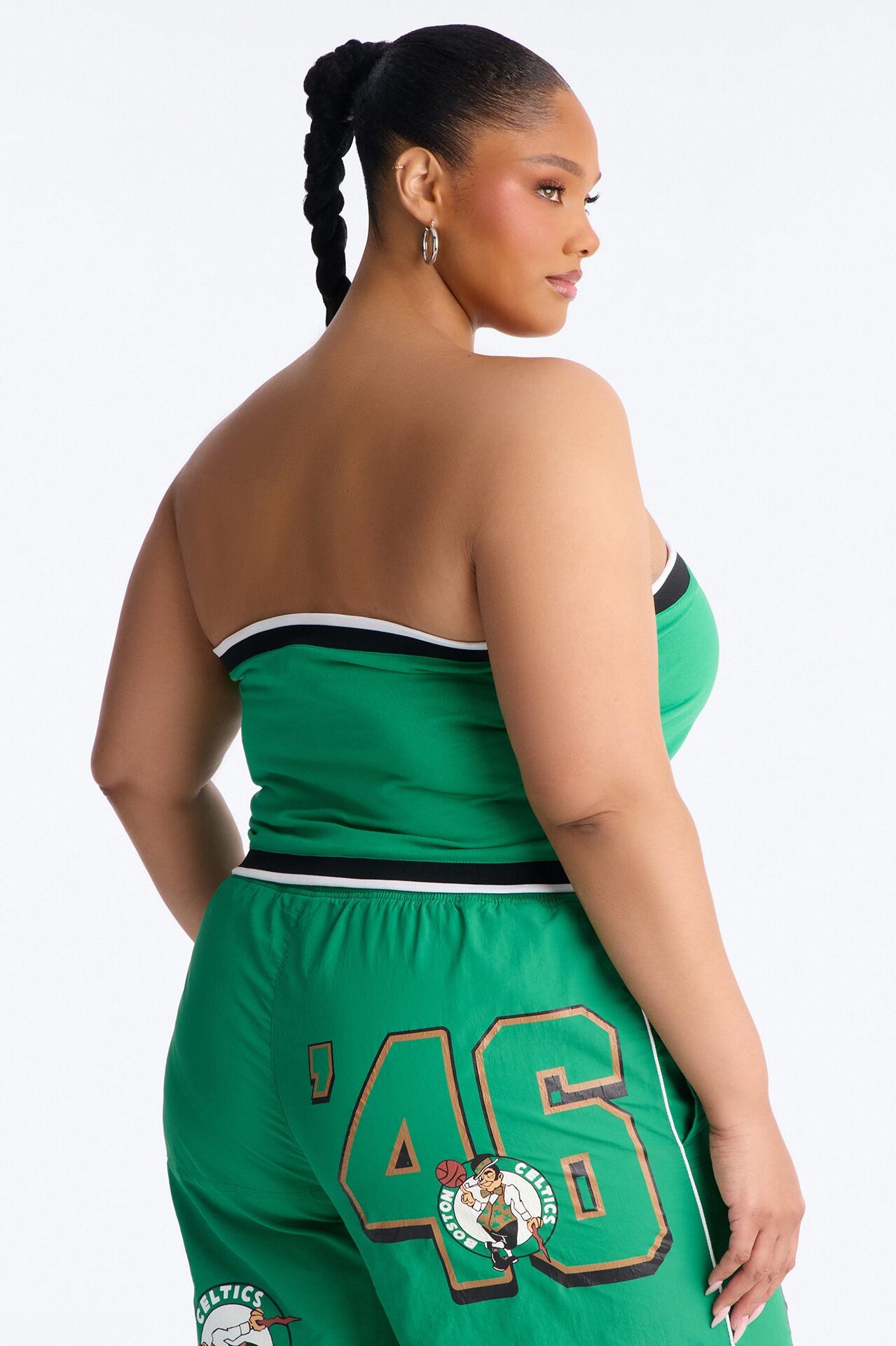 NBA Boston Celtics Patchwork Tube Top - Kelly Green