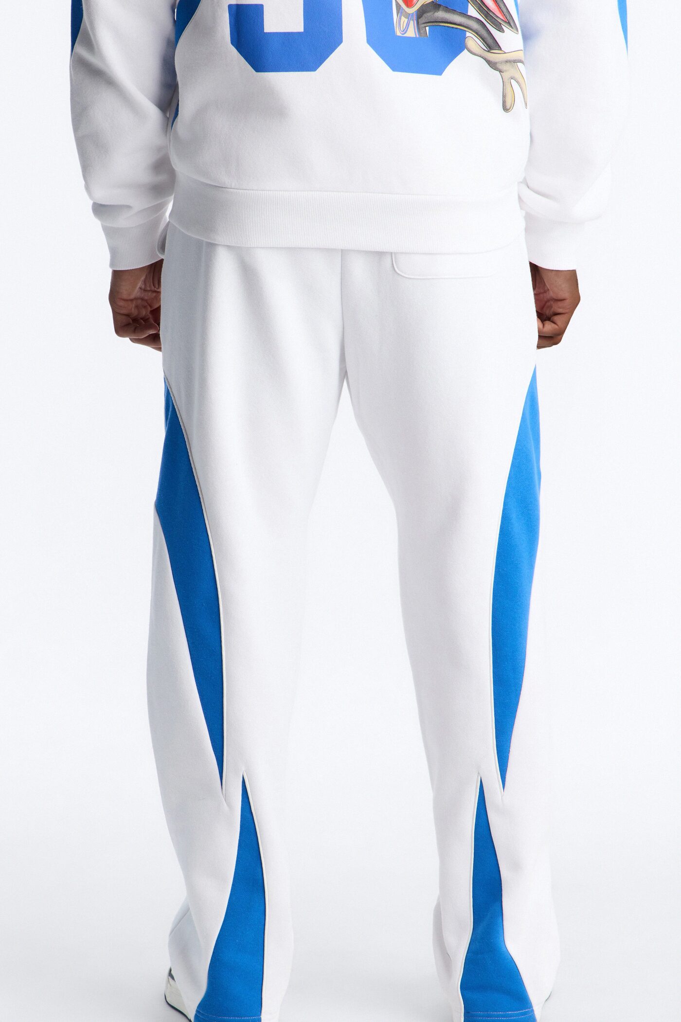 Space Jam Toon Squad Paneled Straight Sweat Pants - White