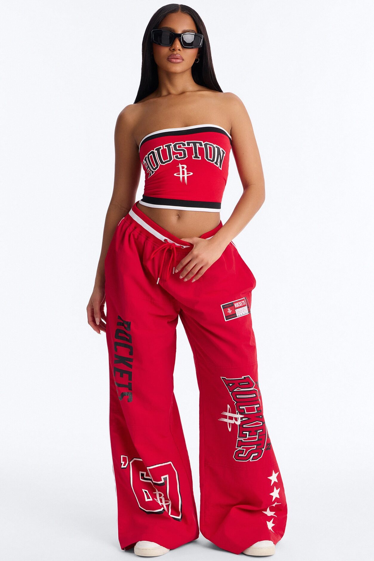 NBA Houston Rockets Patchwork Tube Top - Red