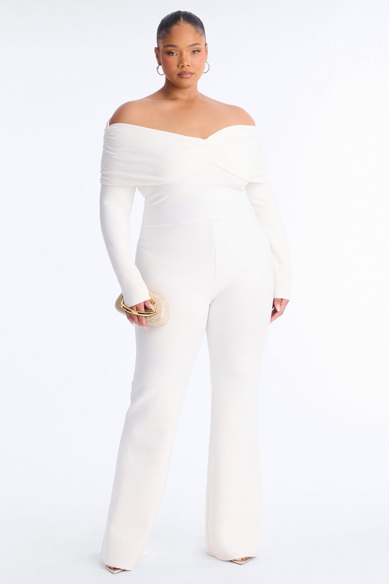 Robin Bandage Jumpsuit - White