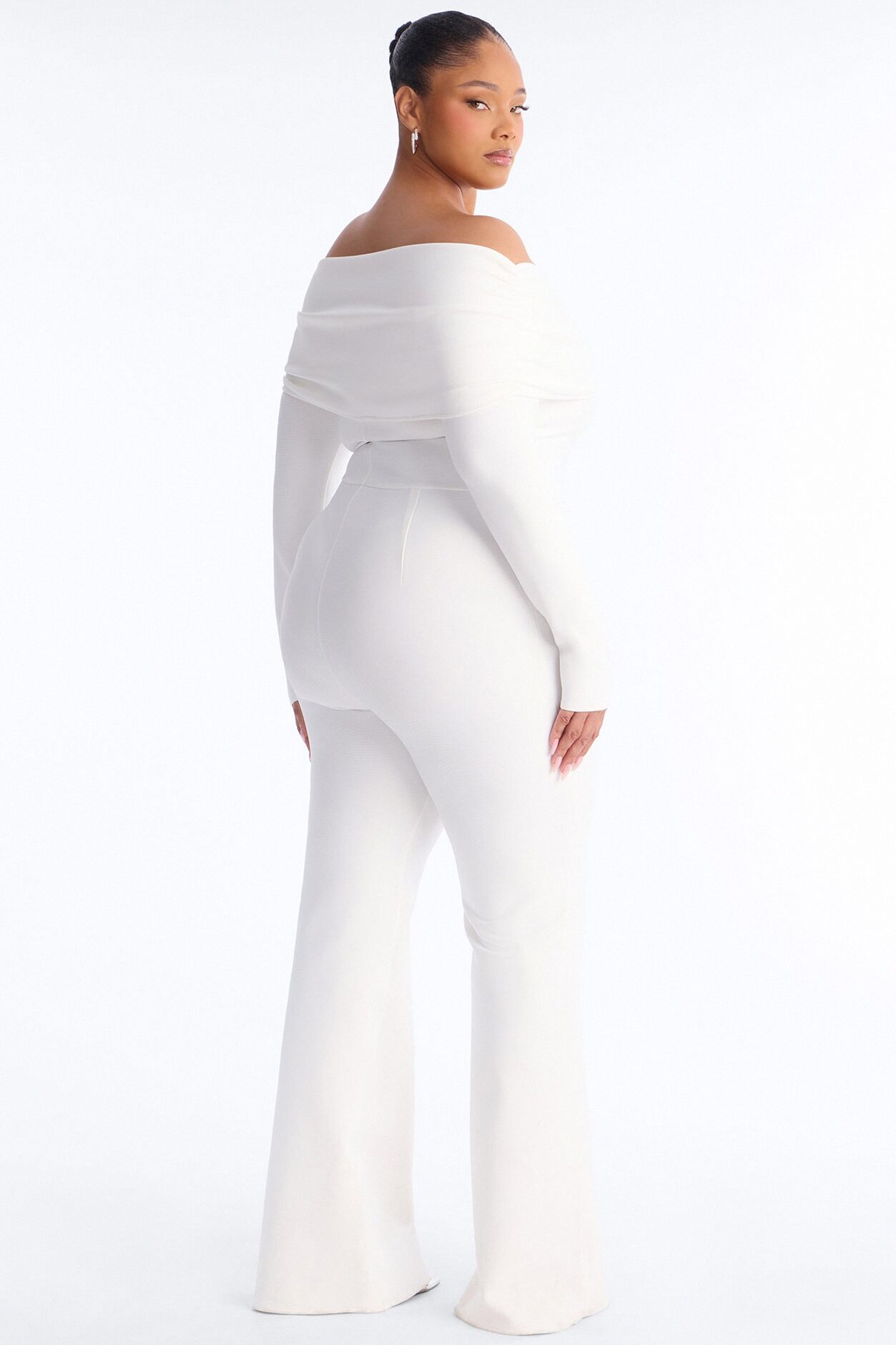 Robin Bandage Jumpsuit - White