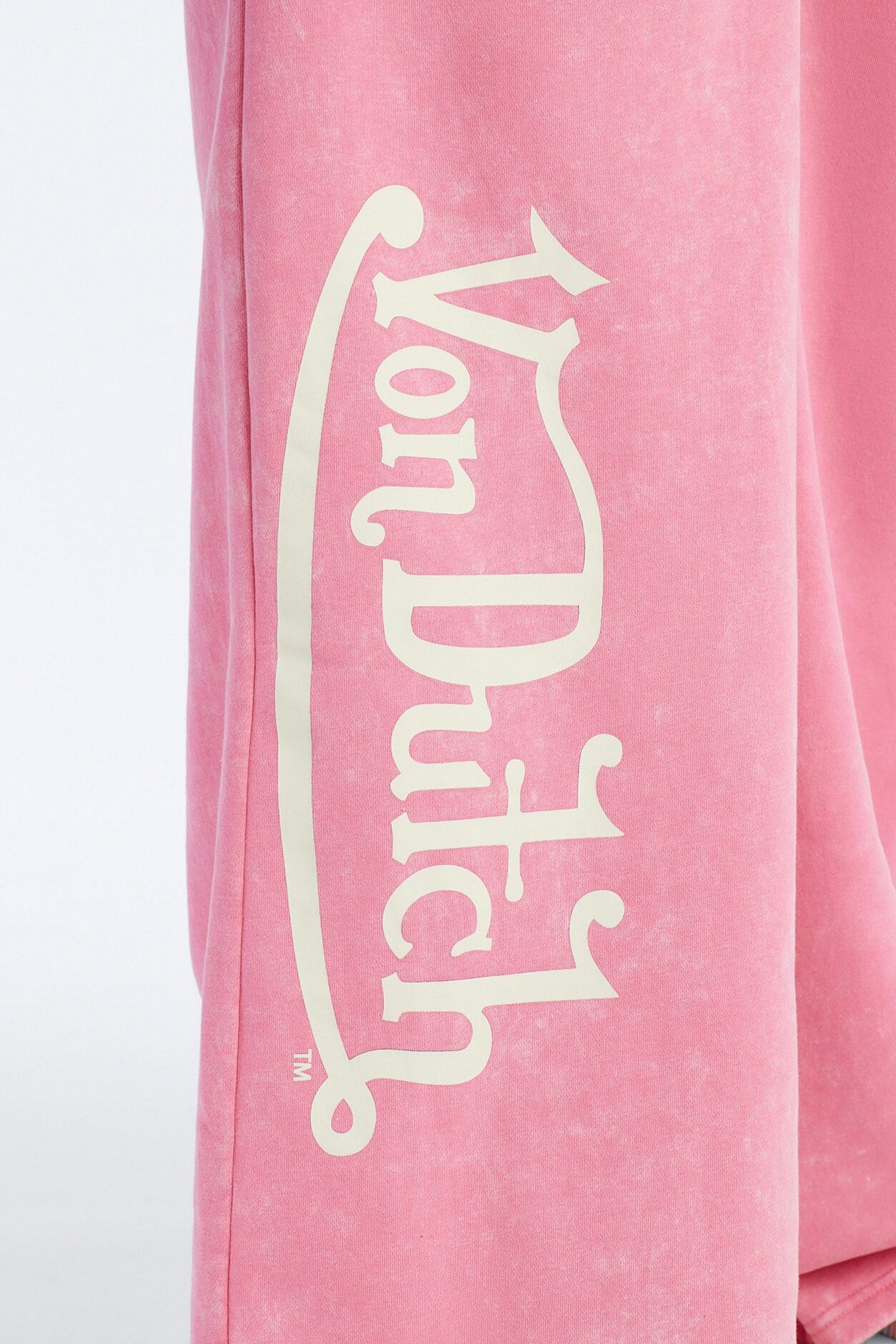 Von Dutch Washed Faded Love Pants - Pink
