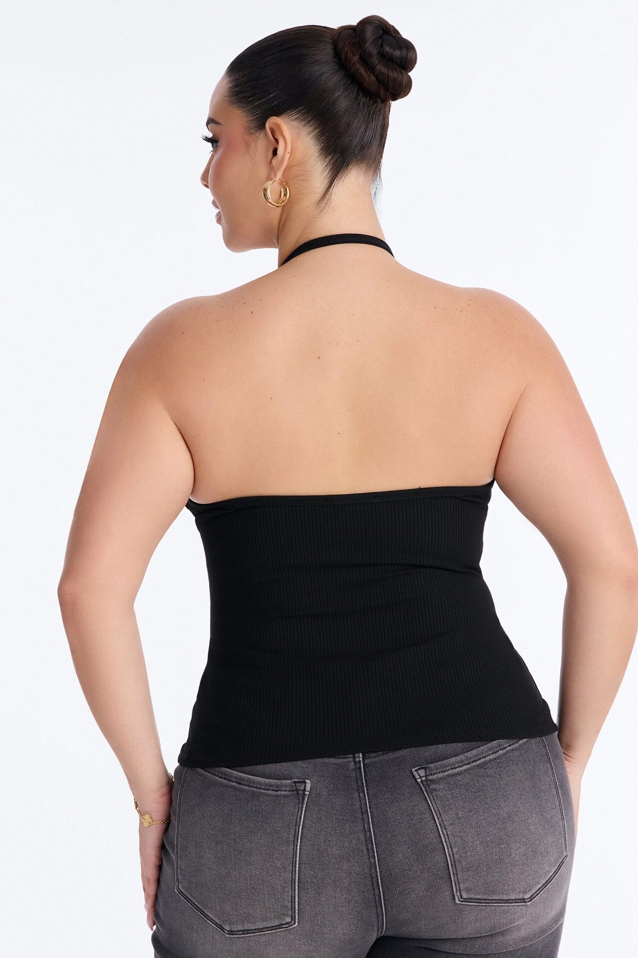 Gaia Snatched Tank Top - Black