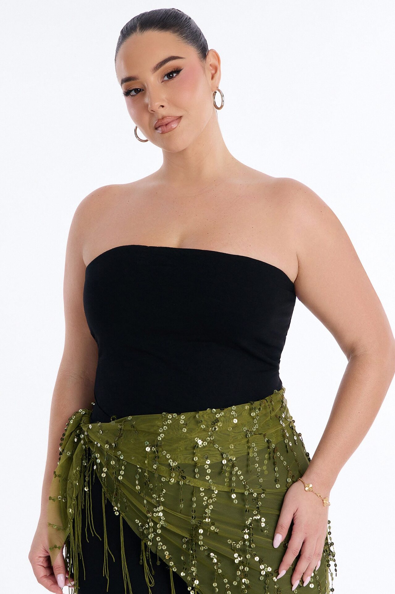 Avery Embellished 3 Piece Pant Set - Black