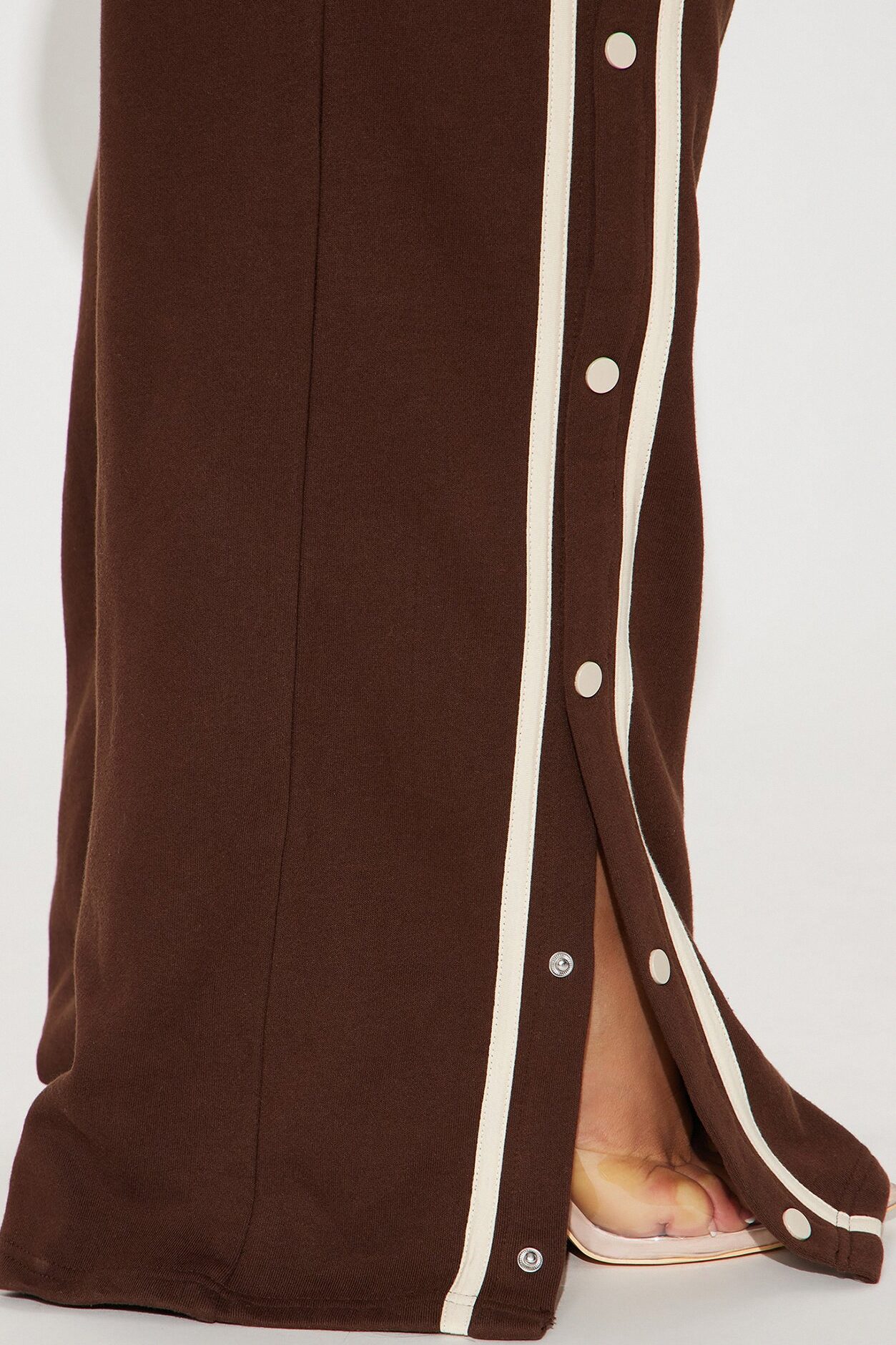 Sara Fleece Track Pant Set - Chocolate