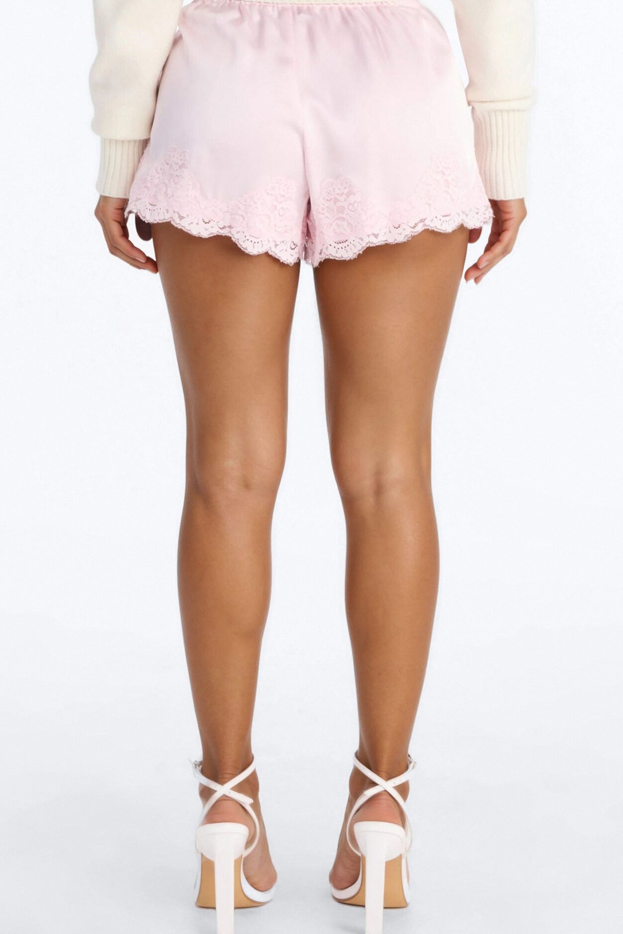 Sweetest Love Satin Short - Light Pink