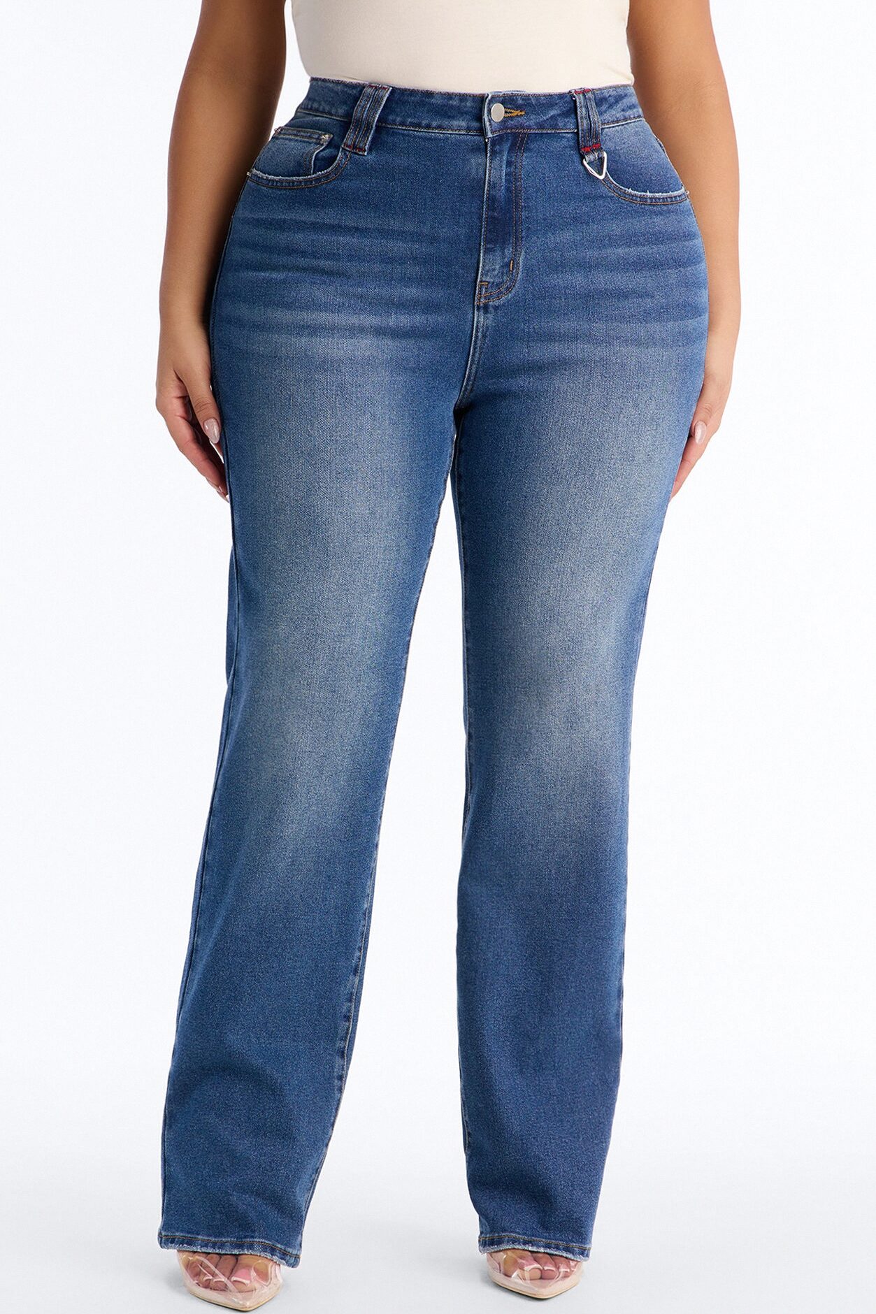Little Havana Stretch Straight Leg Jeans - Dark Wash