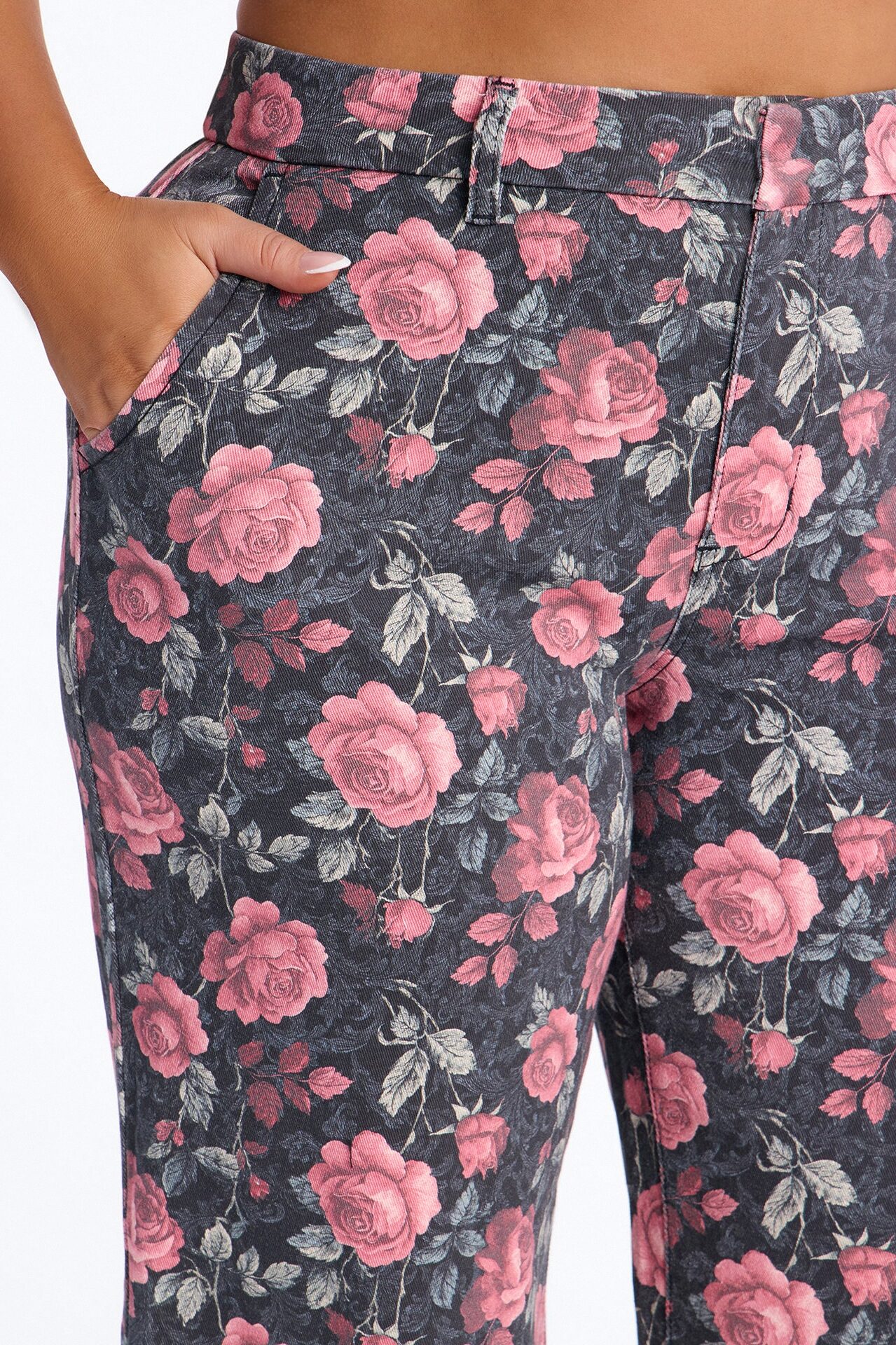Garden Of Love Trouser Wide Leg Jeans - Black/combo