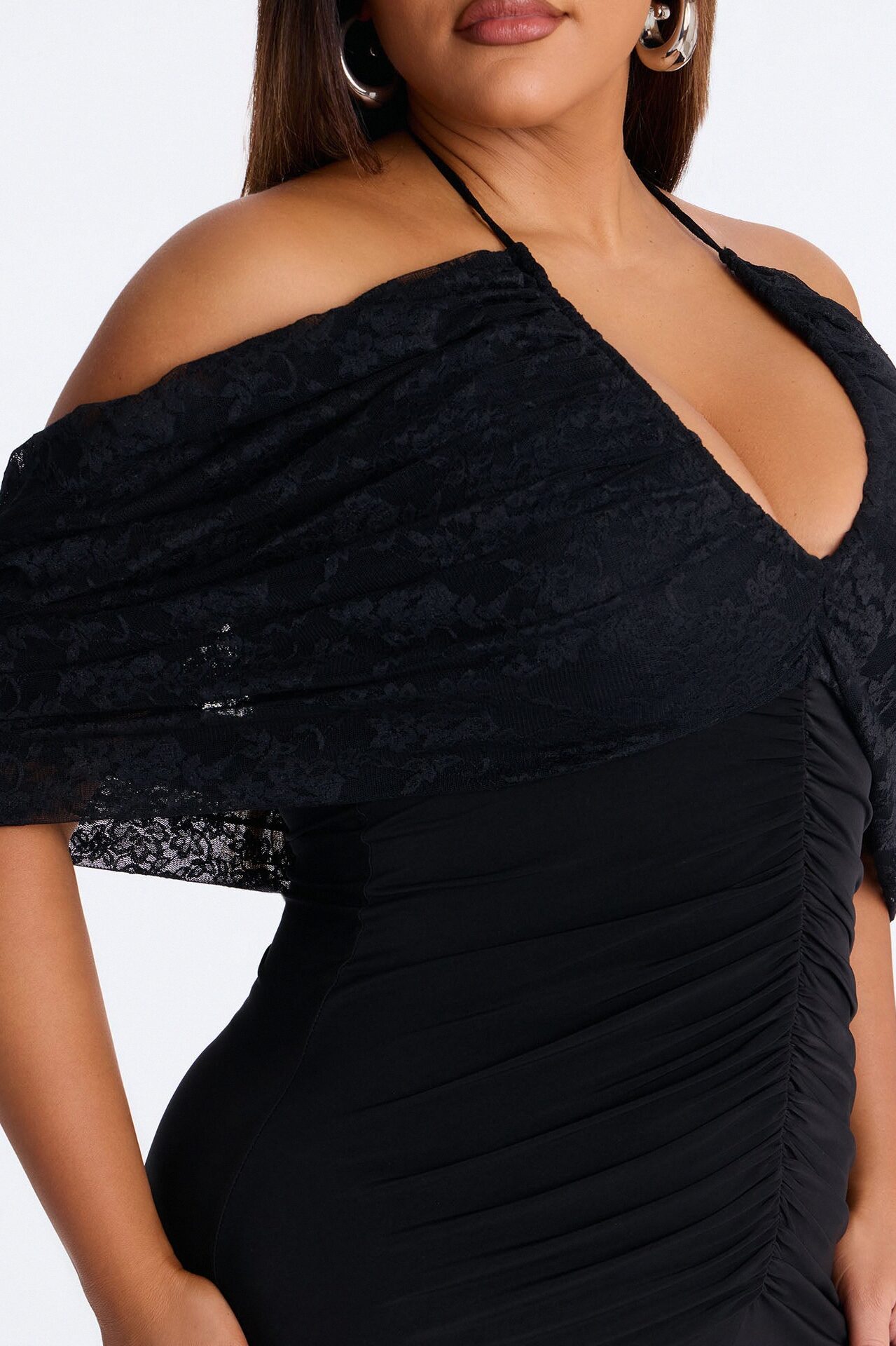 Loveable Aura Lace Maxi Dress - Black