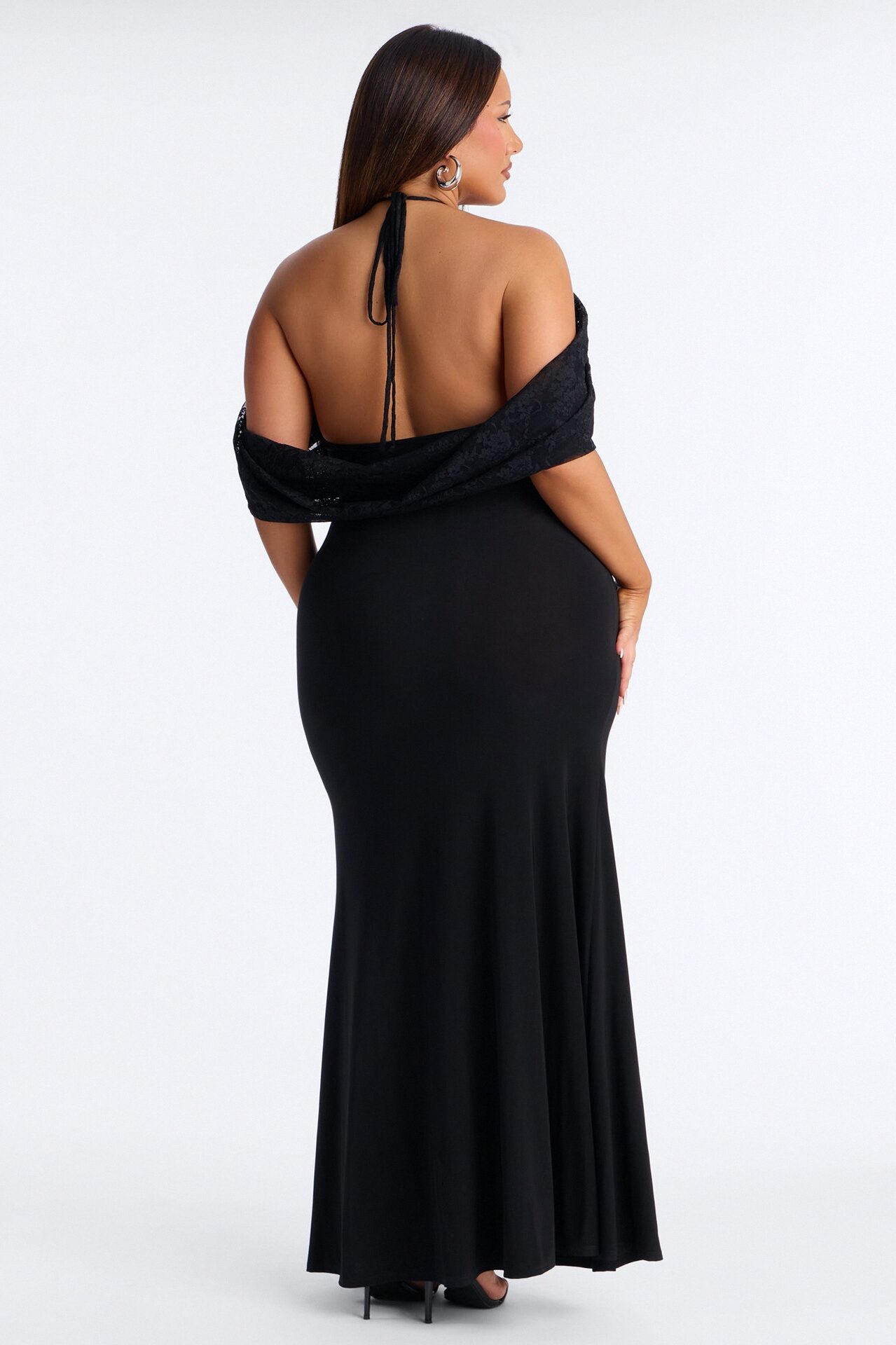 Loveable Aura Lace Maxi Dress - Black