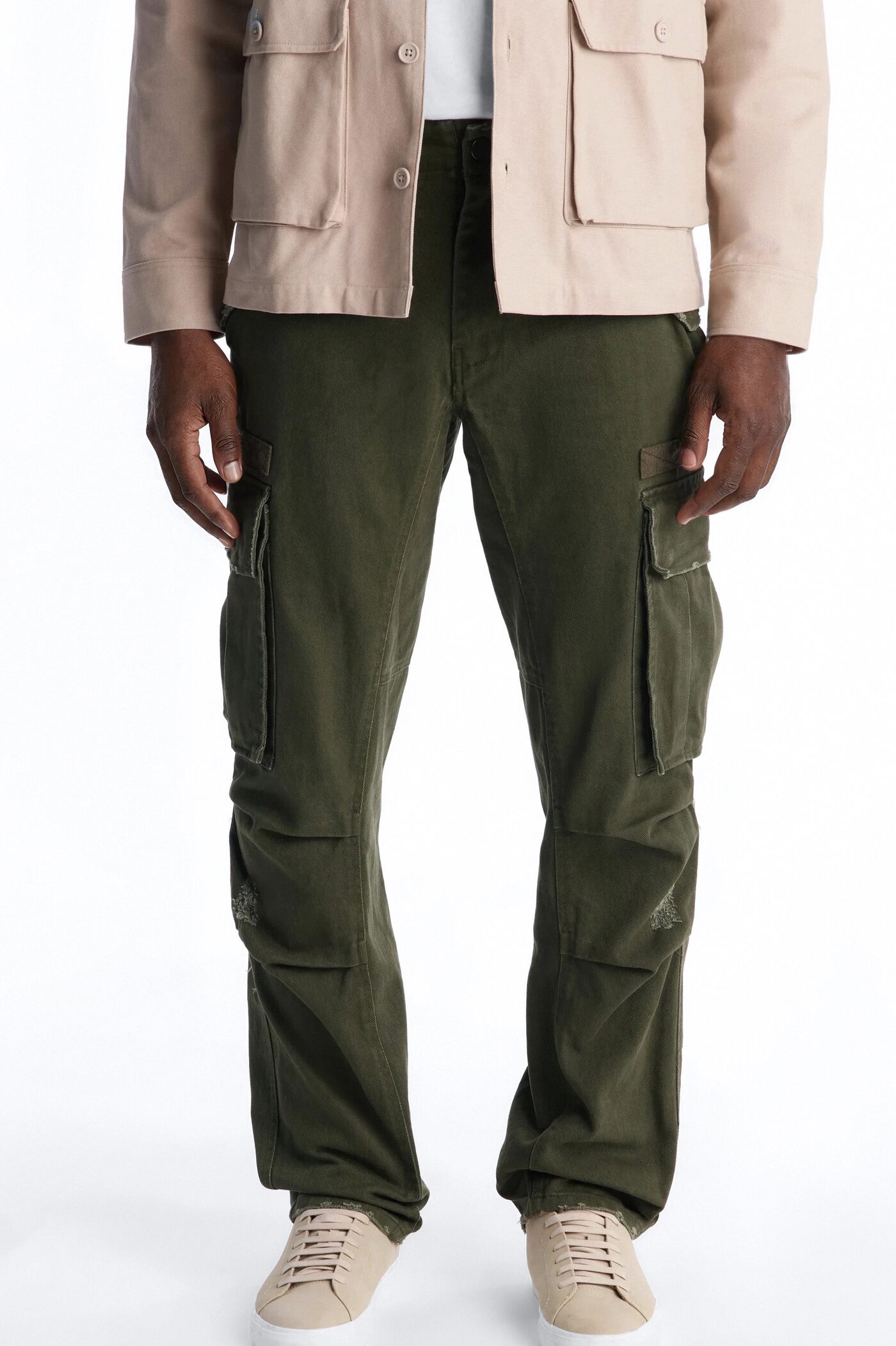 Straight Carter Point Utility Pant - Olive