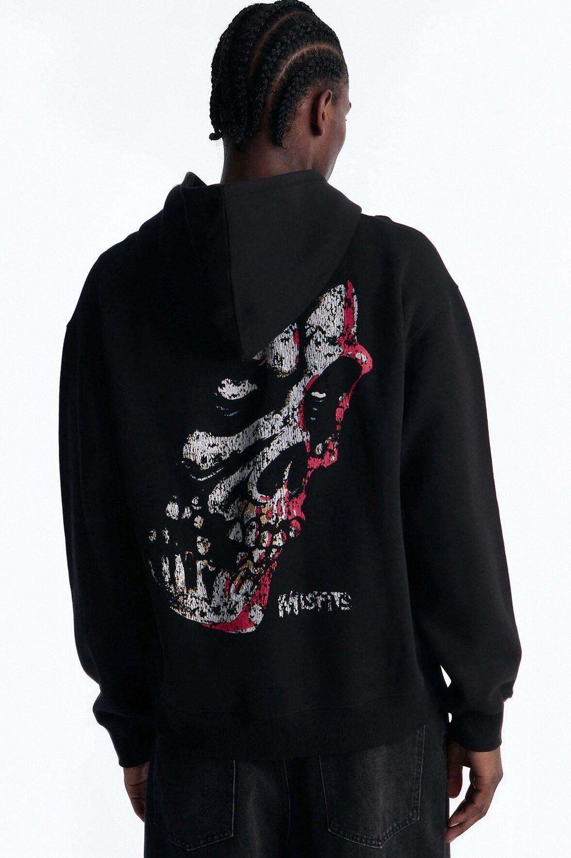 MIsfits Vintage Zip Hoodie - Black Wash