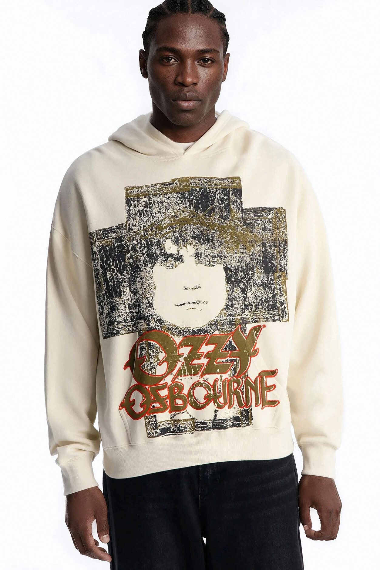 Ozzy Osbourne Tour 88 Vintage Hoodie - Cream