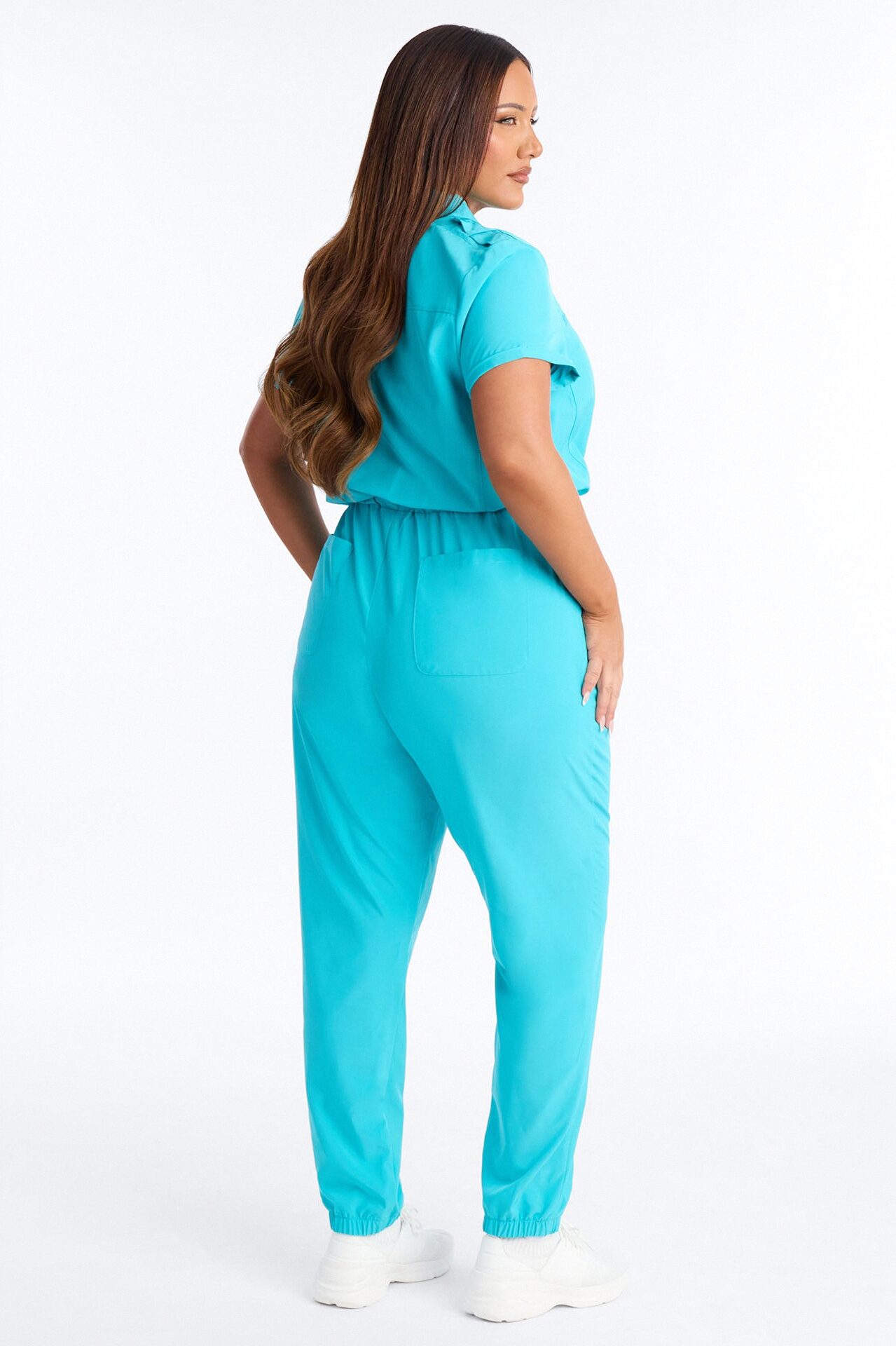 On Call Stretch Uniform Scrub Jumpsuit - Teal