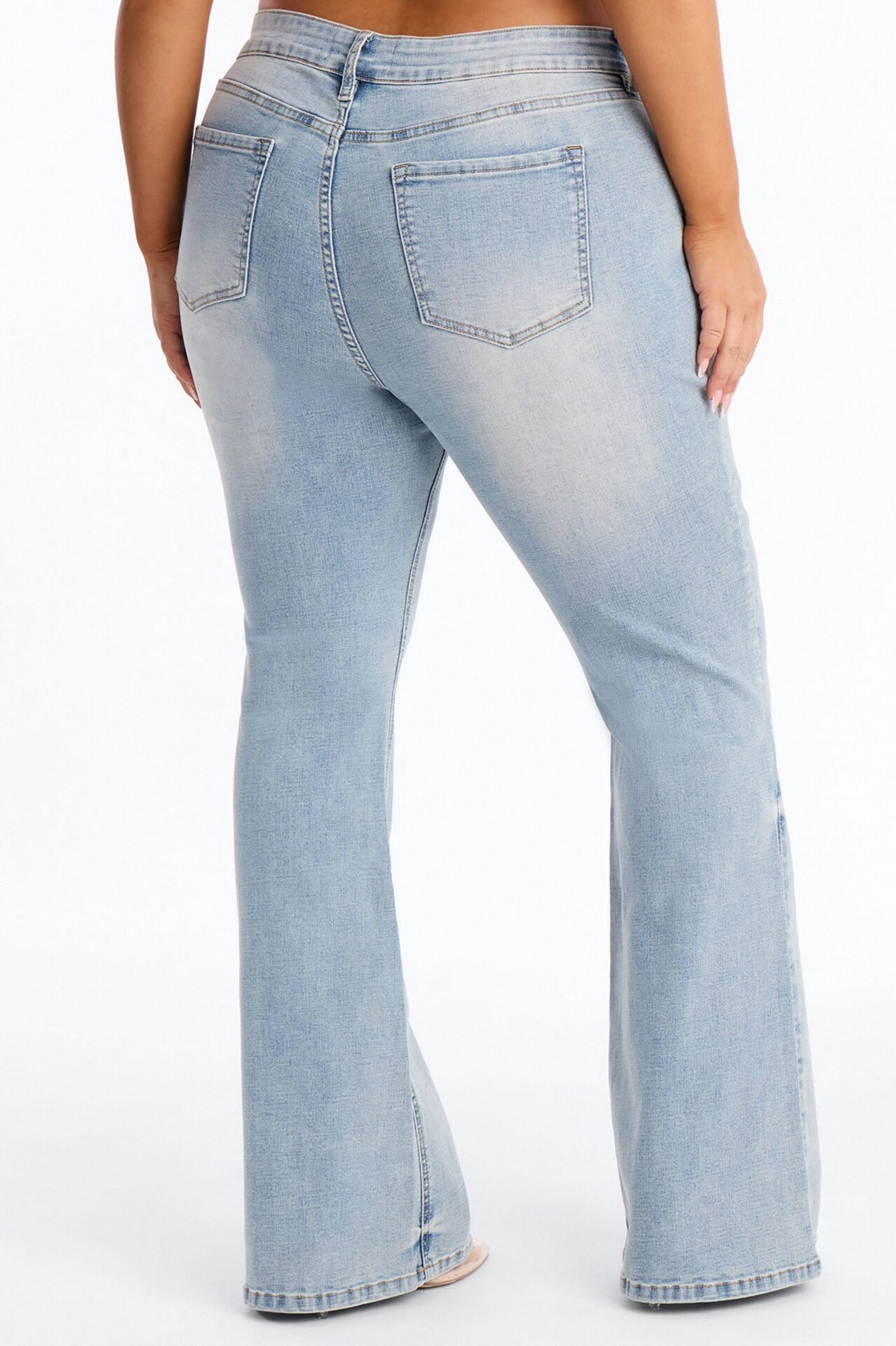 Broke The Code Compression Stretch Bootcut Jeans - Vintage Wash