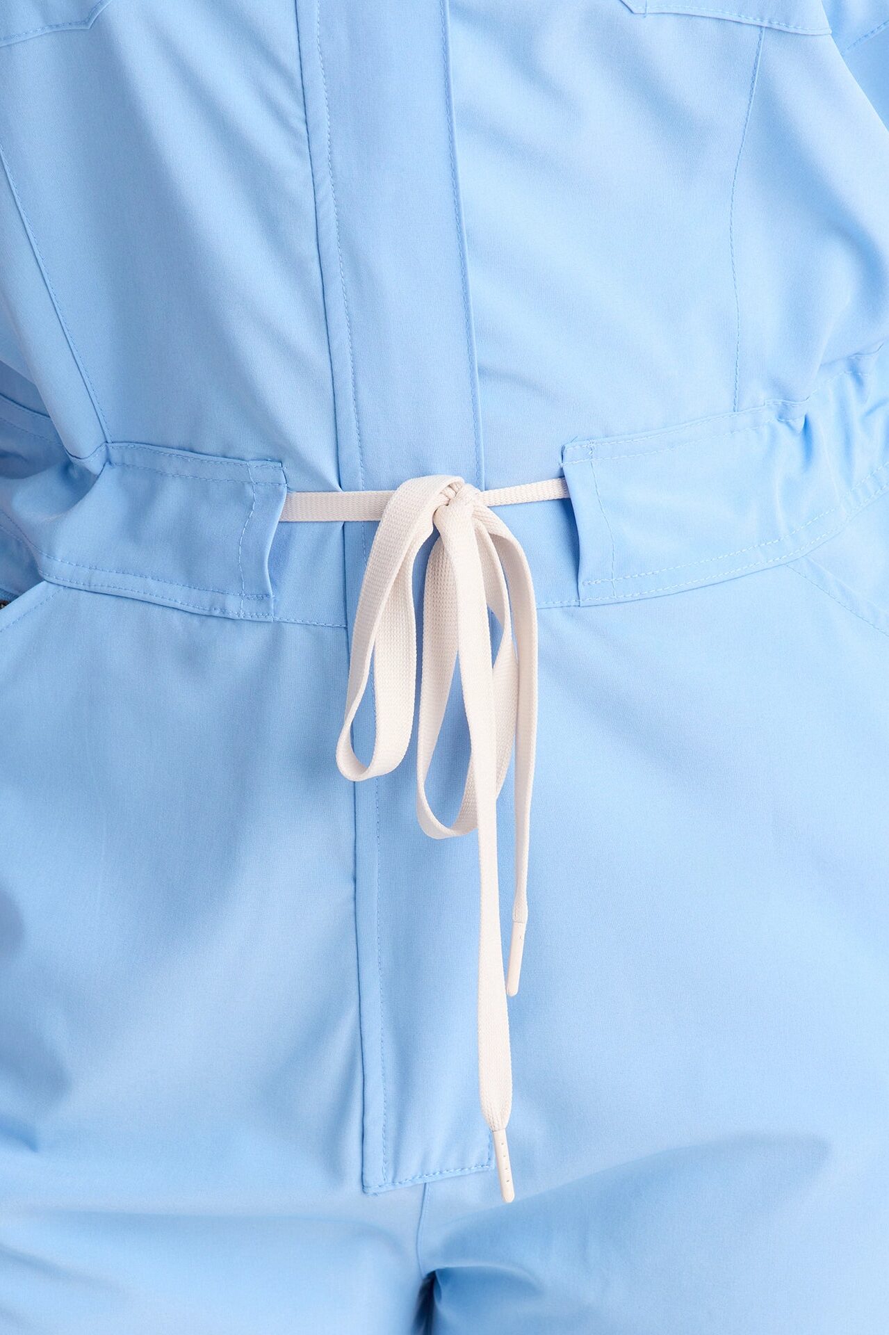 Ready Next Shift Stretch Scrub Jumpsuit - SkyBlue