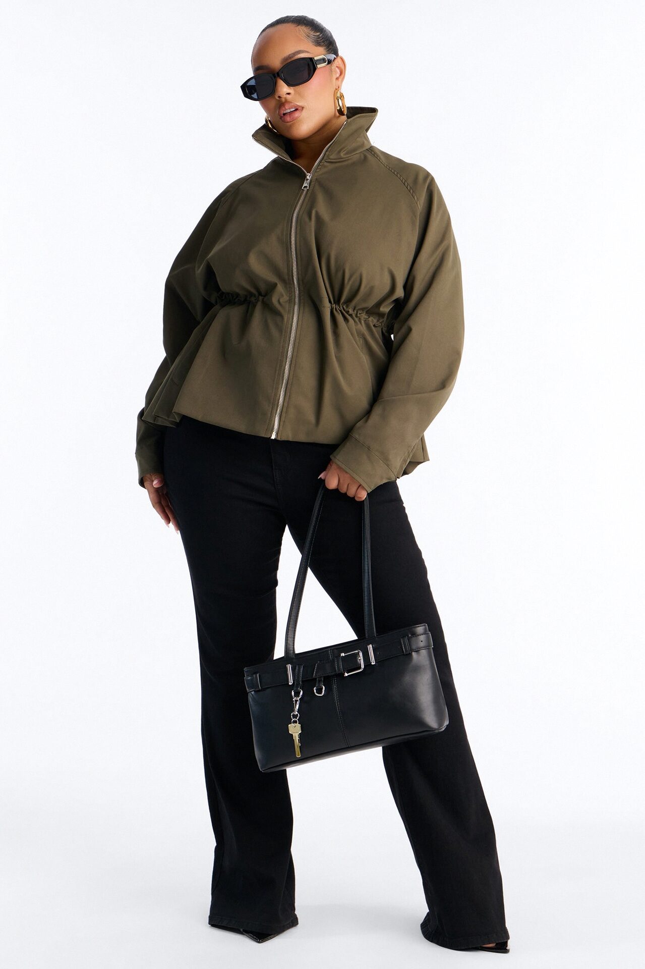 On Duty Funnel Neck Utility Anorak - Olive