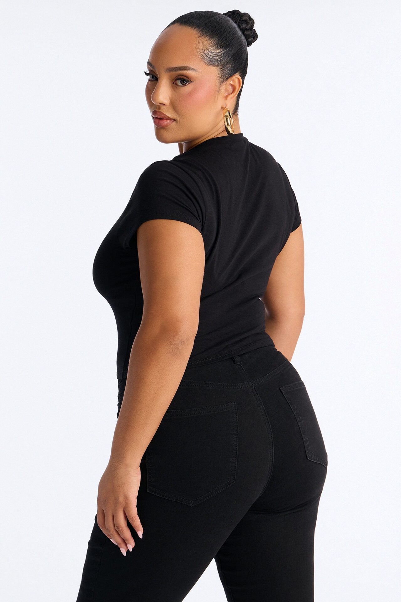 Matcha Babe Baby Tee - Black